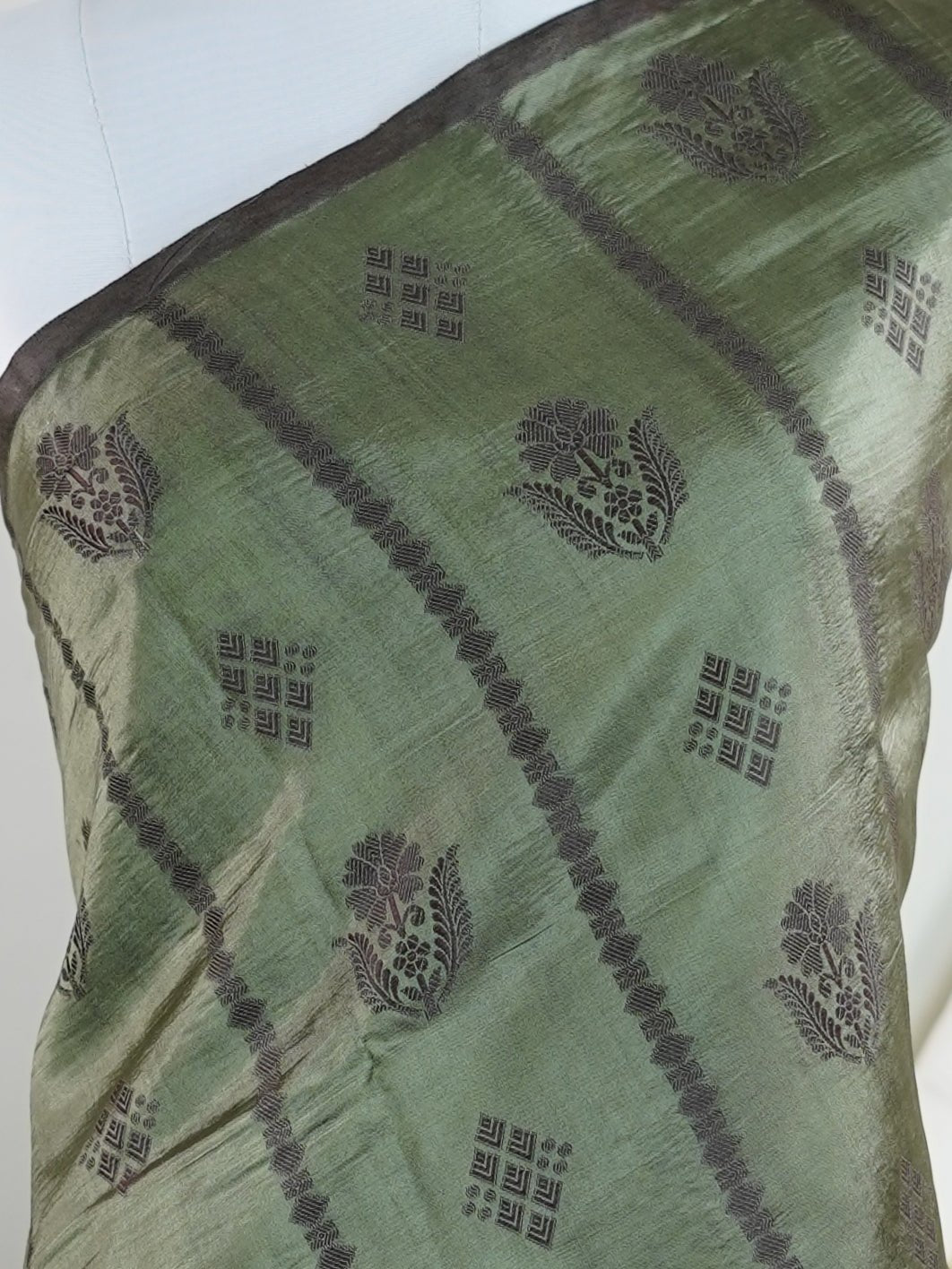 Chiniya Silk Purple 100% Pure Silk  - Manoranjitham Weaves - Handloom Store