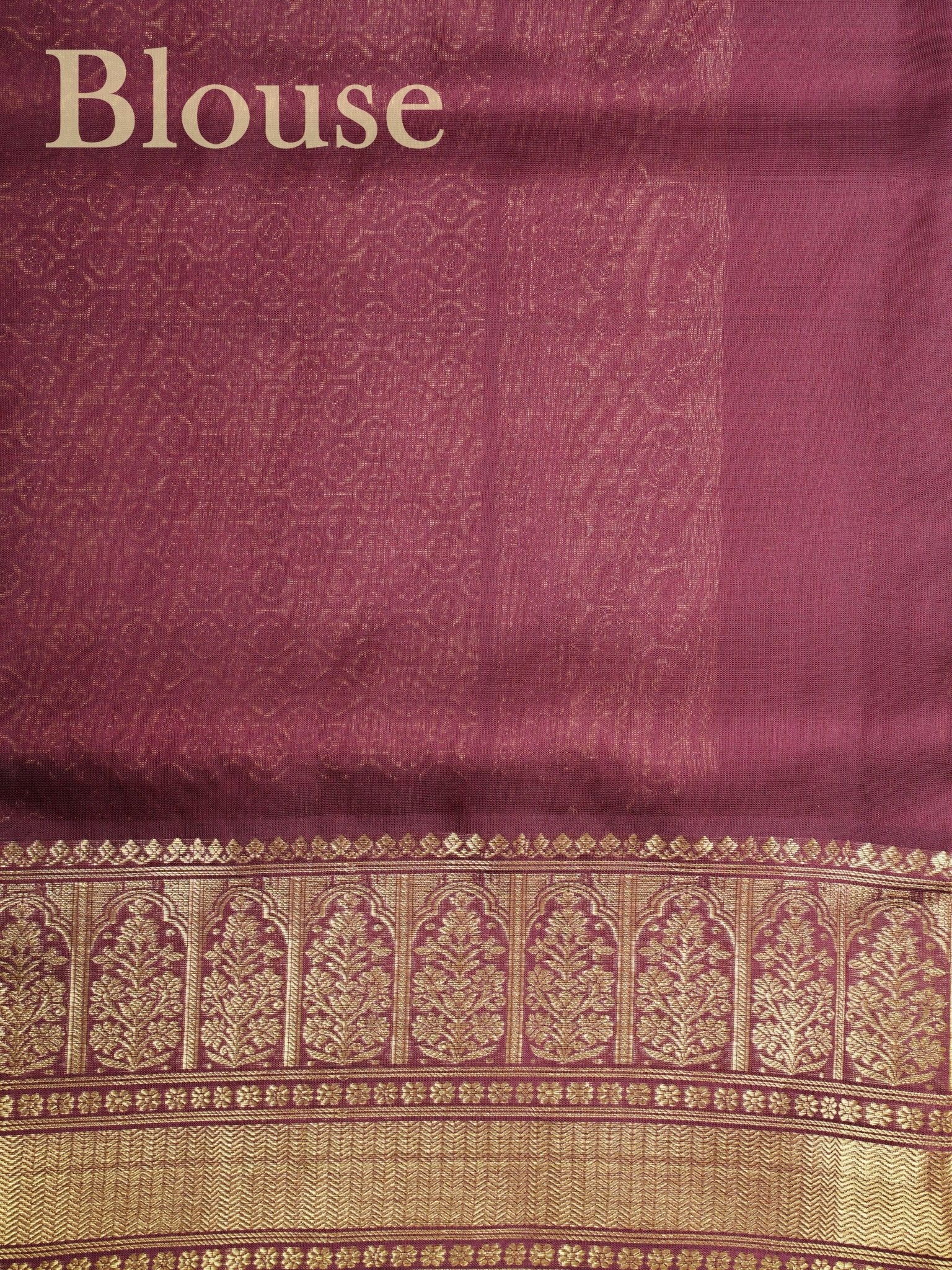 Venkatagiri Silk Beige 100% Pure Silk  - Manoranjitham Weaves - Handloom Store