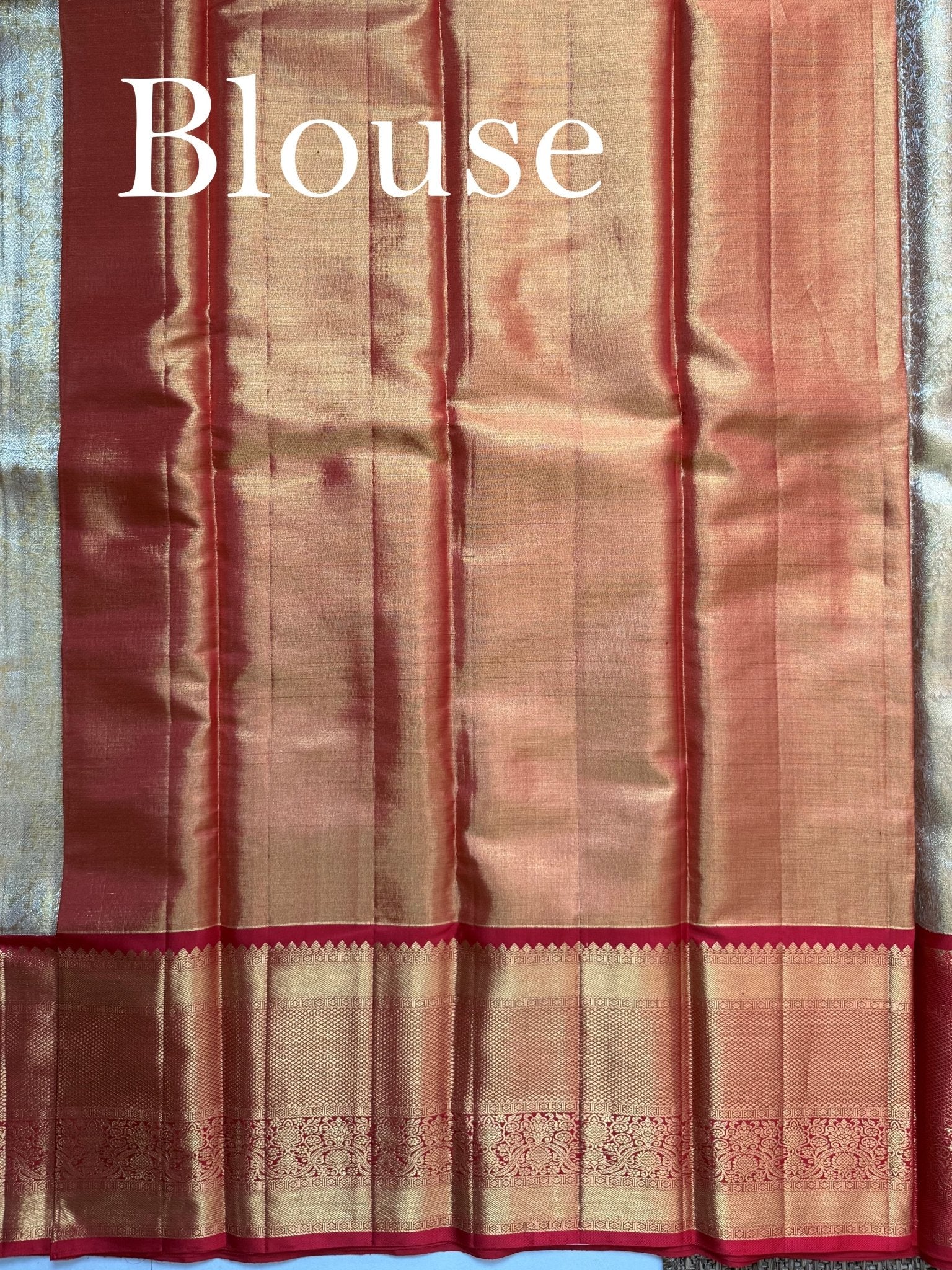 Kanchipuram Silk Gold  100% Pure Silk  - Manoranjitham Weaves - Handloom Store