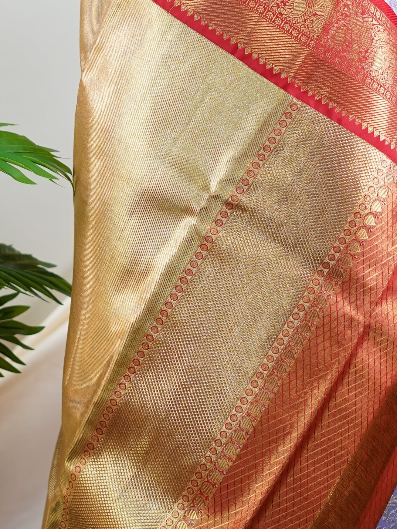 Kanchipuram Silk Lilac 100% Pure Silk  - Manoranjitham Weaves - Handloom Store