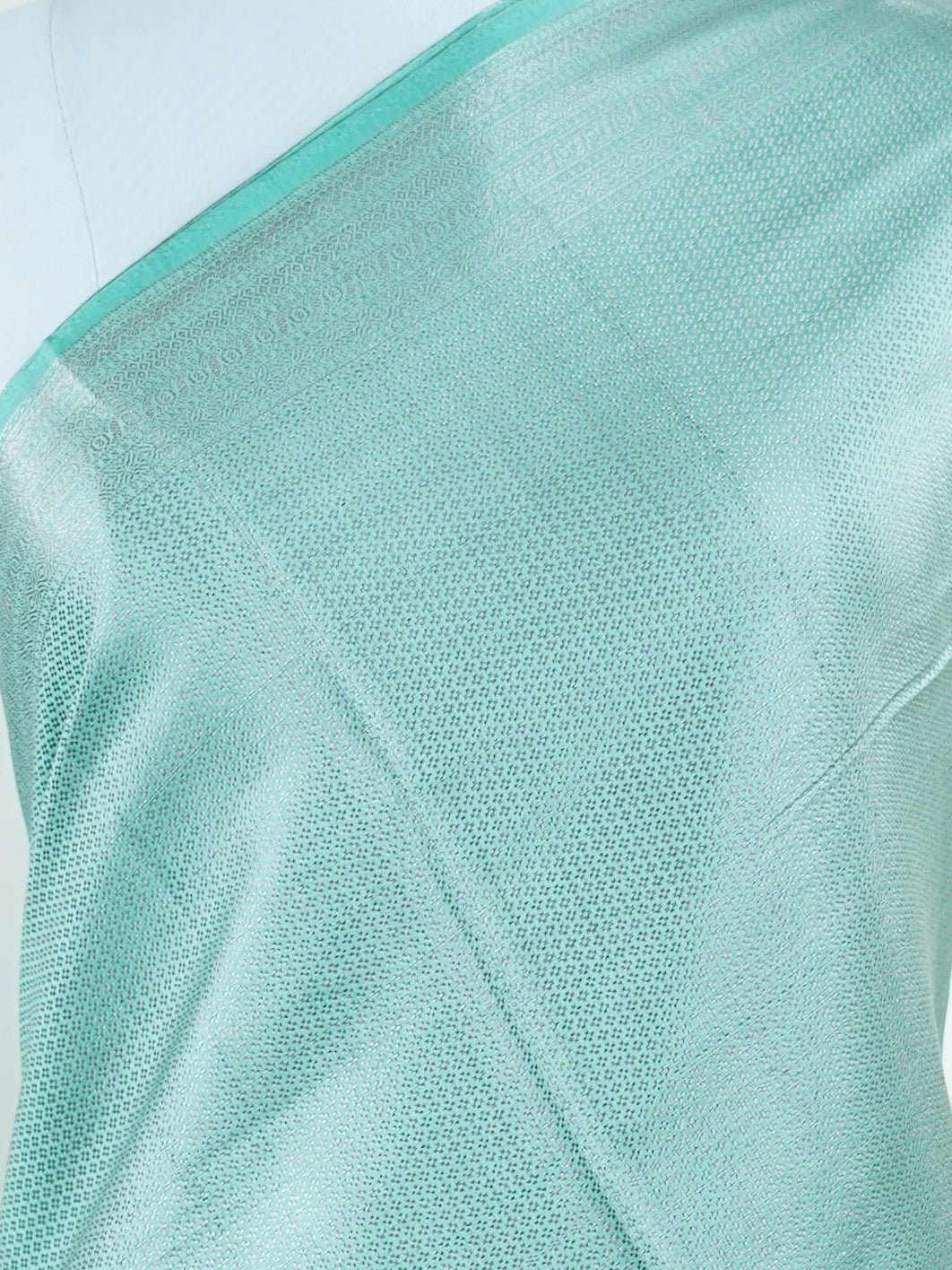 Chiniya Silk Powder Blue 100% Pure Katan Soft Silk - Manoranjitham Weaves - Handloom Store