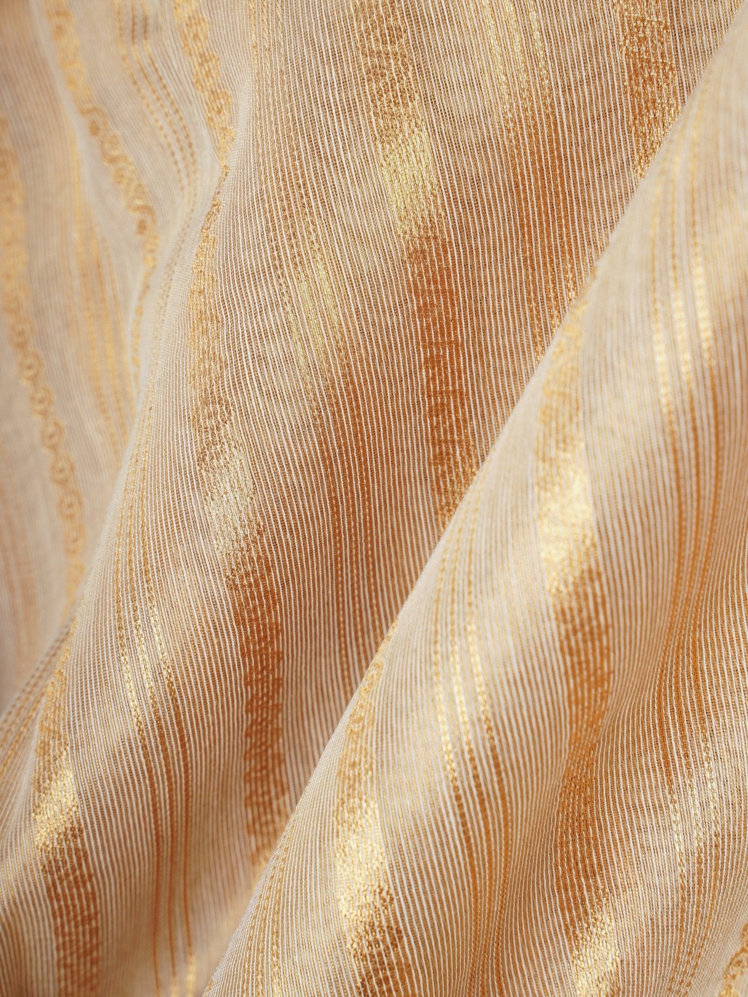 tissue Gold Kora Semi Tissue - Manoranjitham Weaves - Handloom Store