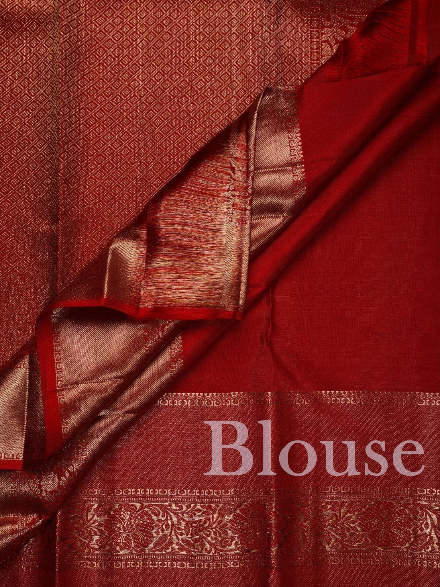 Kanchipuram Silk This 100% Pure Silk  silk saree, adorned in Red and detailed with Pure Zari weaving, reflects the grandeur of Maharashtra. The timeless Buttis motifs enhance its bridal charm. A perfect blend of luxury and tradition, it is designed for those who appreciate fine craftsmanship. Hemanta - Manoranjitham Weaves - Handloom Store
