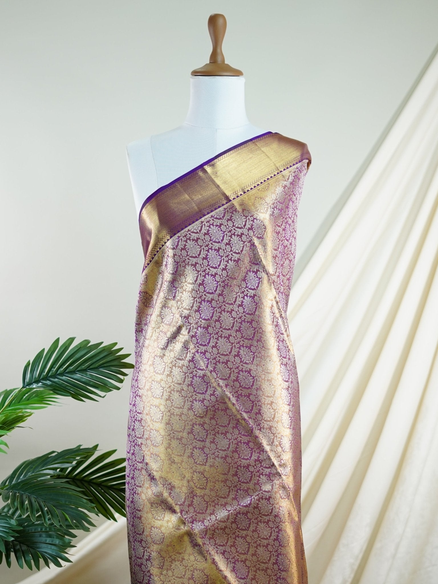 Kanchipuram Silk  100% Pure Silk  - Manoranjitham Weaves - Handloom Store