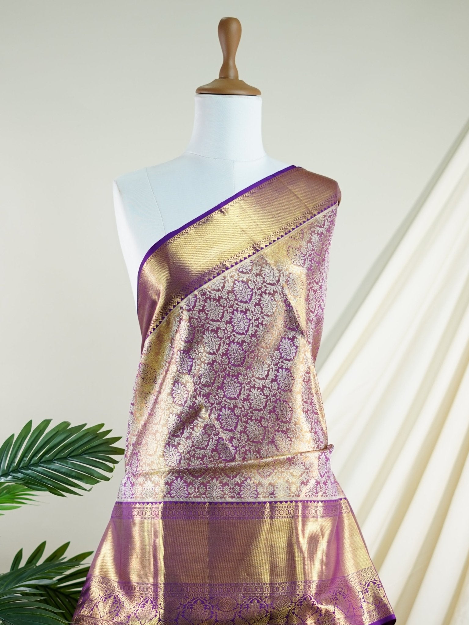 Kanchipuram Silk  100% Pure Silk  - Manoranjitham Weaves - Handloom Store