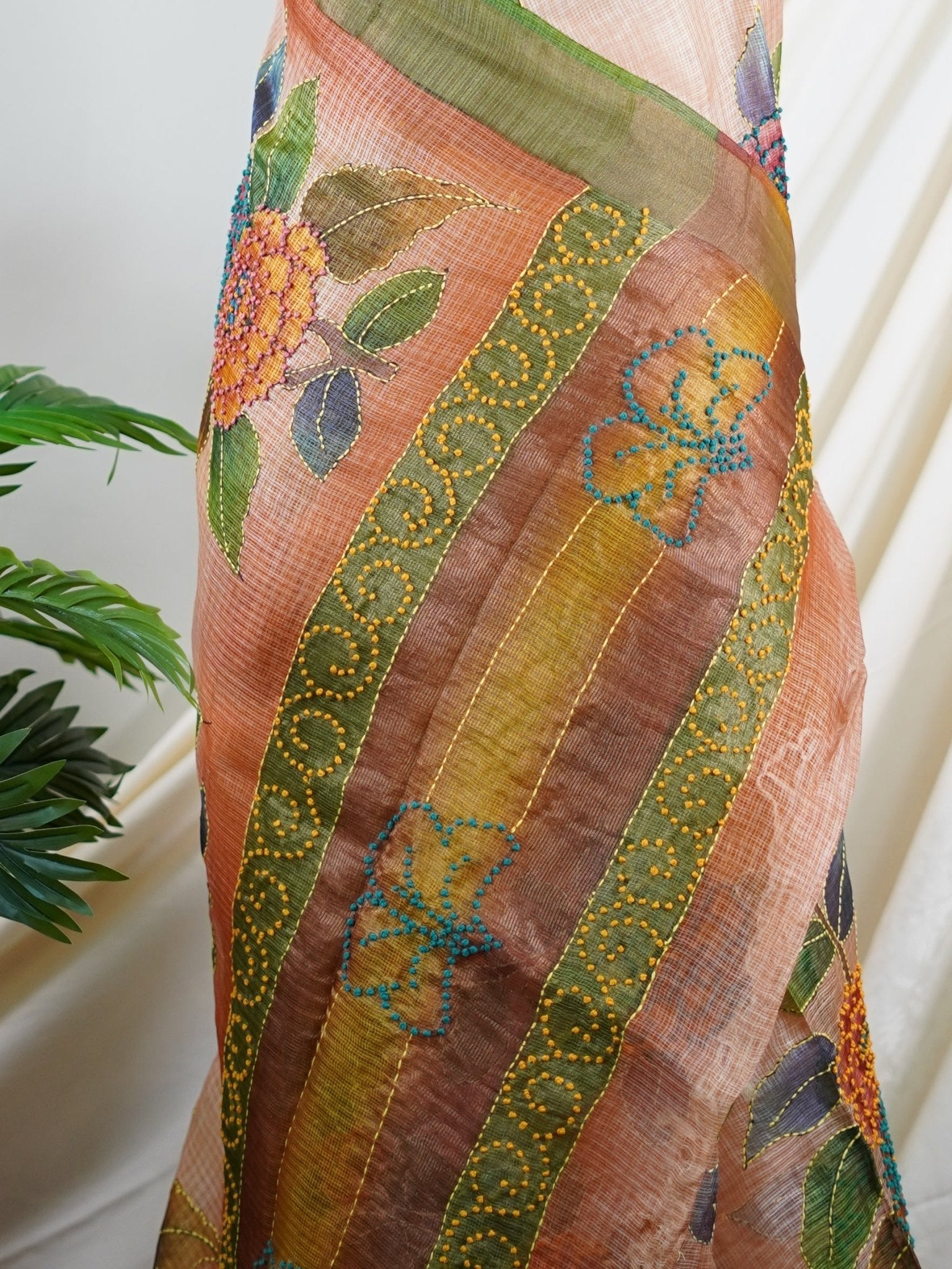 Tussars Cherry Blossom Kota - Manoranjitham Weaves - Handloom Store