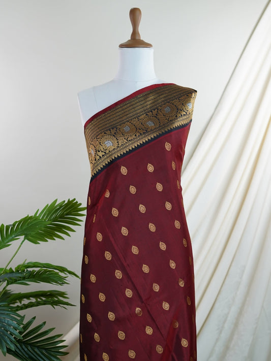 Gadwal Silk  100% Pure Silk  - Manoranjitham Weaves - Handloom Store