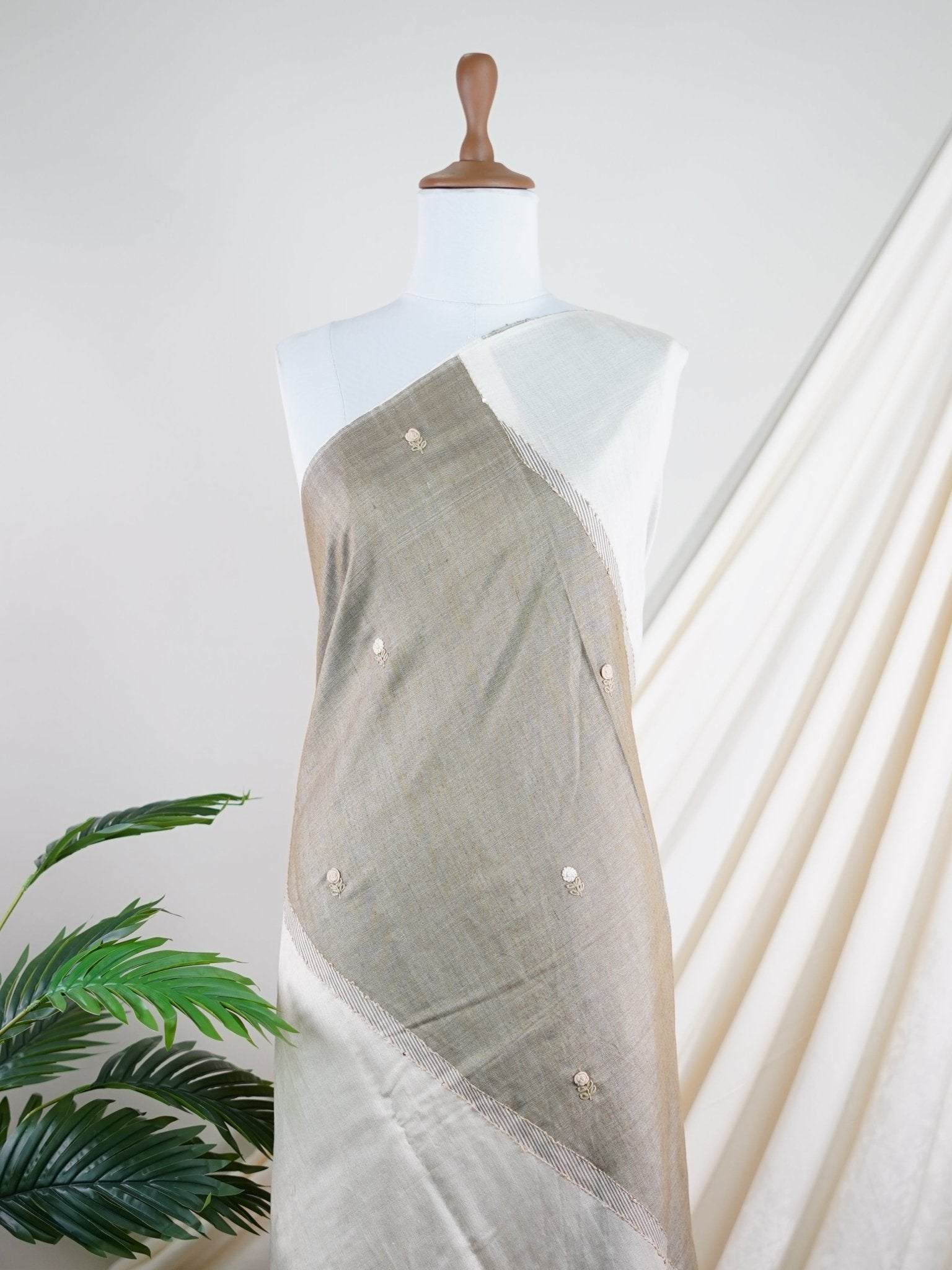 Tussar  100% Pure Tussar - Manoranjitham Weaves - Handloom Store