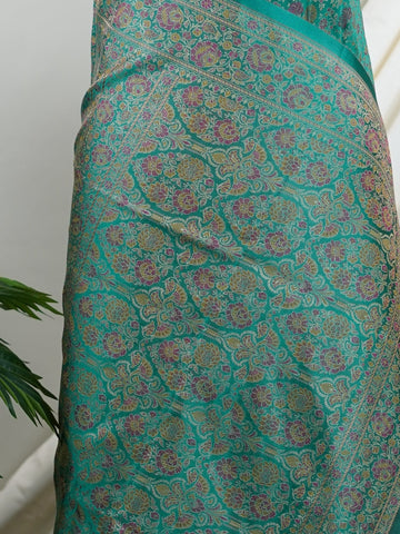 Katan This Semi Mushru saree beautifully blends silk and cotton to create a fabric that’s both luxurious and breathable. Known for its soft texture and subtle sheen, it offers the elegance of silk with the comfort of cotton. Perfect for festive occasions and day-long events, Semi Mushru drapes effortlessly while keeping you cool and stylish. Kalavathi - Manoranjitham Weaves - Handloom Store