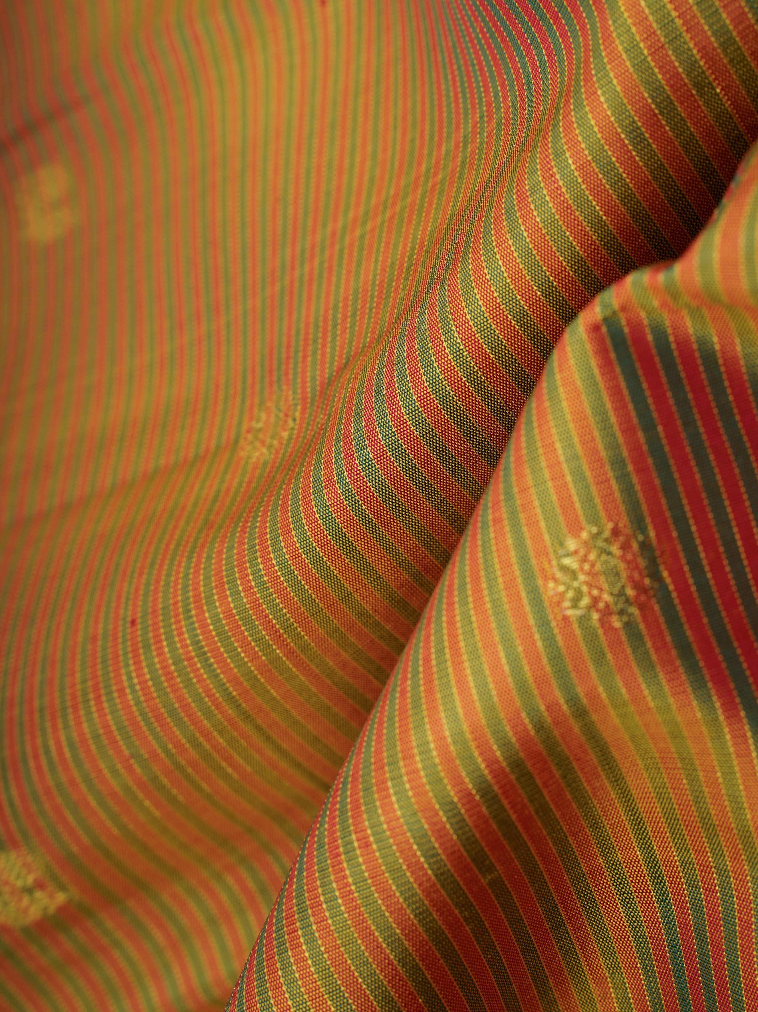Kanchipuram Silk Green 100% Pure Silk  - Manoranjitham Weaves - Handloom Store