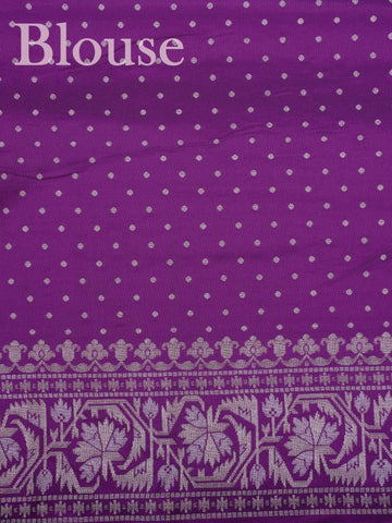 Katan Woven in Varanasi, this Katan semi silk saree features delicate buttis scattered across its smooth, lustrous body. The weave balances tradition and ease, offering the richness of silk with a lighter touch. A graceful choice for both festive mornings and elegant evenings. #KatanSilkSaree #VaranasiWeaves #ButtiBeauty #SemiSilkElegance #HandloomHeritage Akhila - Semi Silk Saree | Woven Buttas - Manoranjitham Weaves - Handloom Store