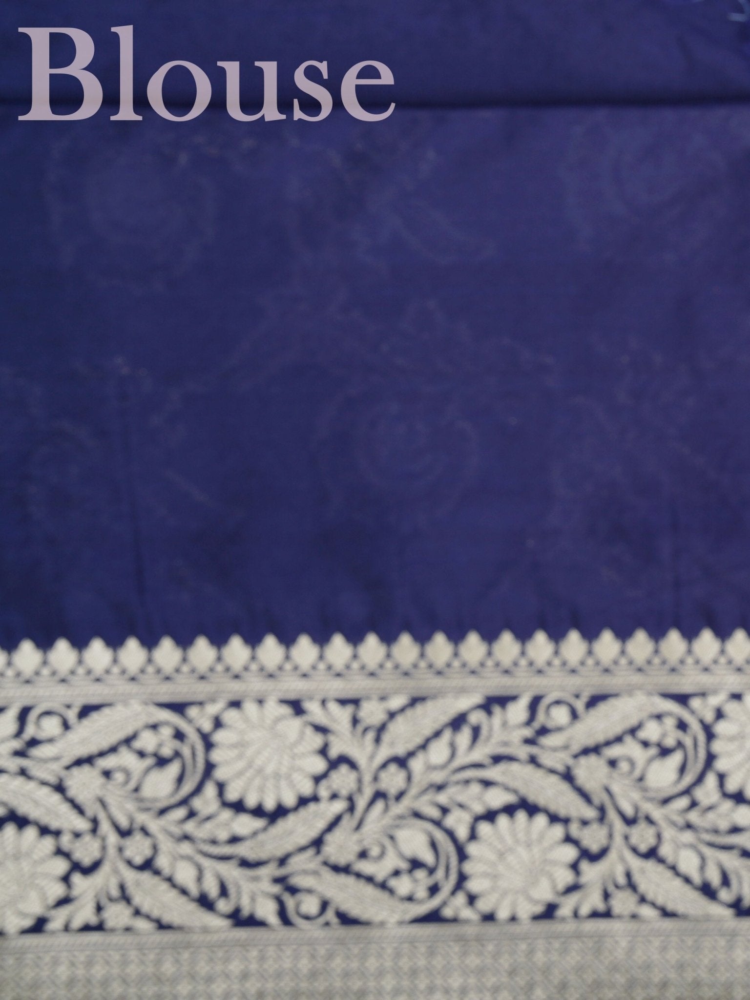 Katan Blue Katan Semi Silk - Manoranjitham Weaves - Handloom Store