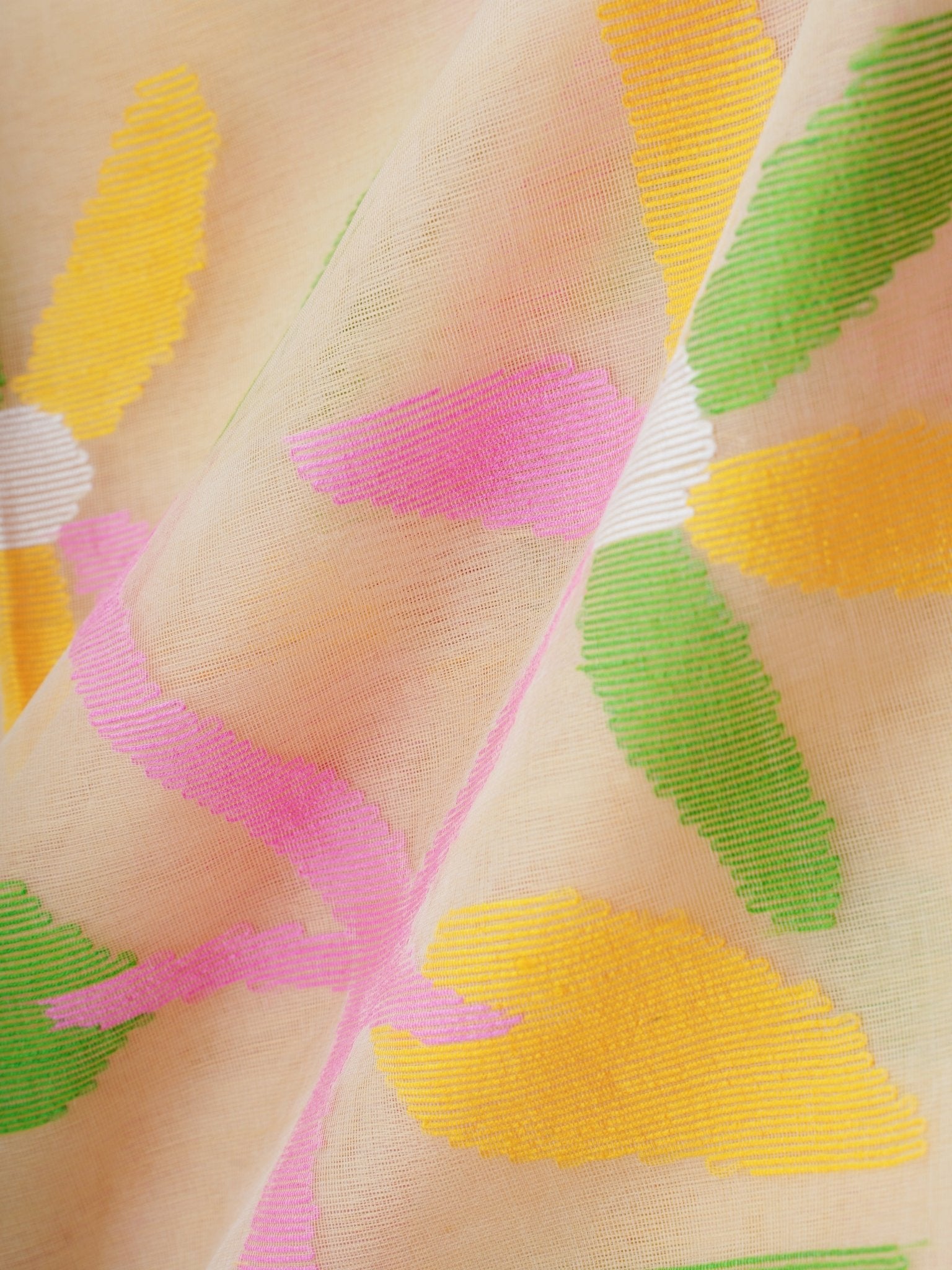 Cotton Beige 100% Pure Cotton - Manoranjitham Weaves - Handloom Store