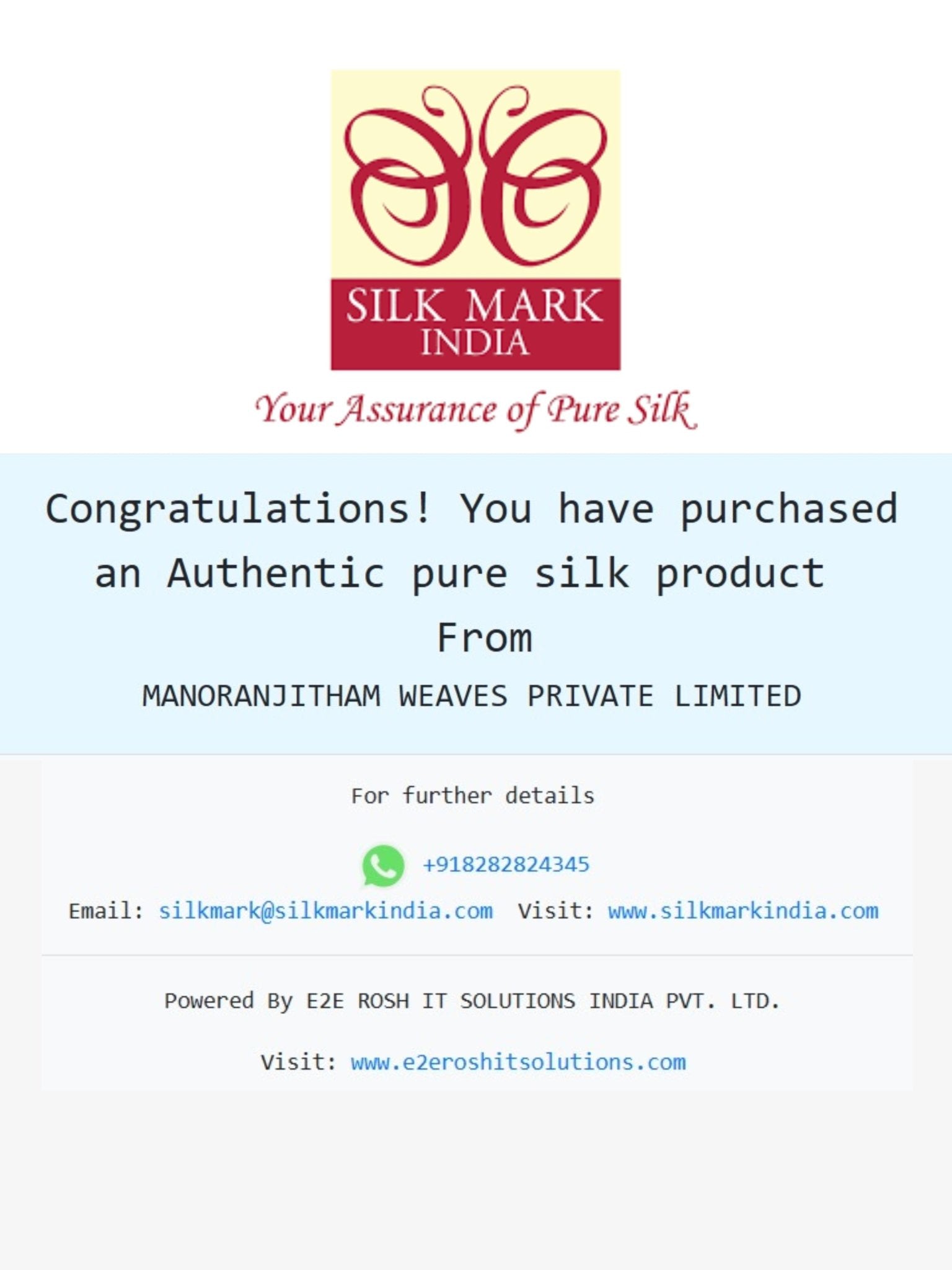 Kanchipuram Silk  100% Pure Silk  - Manoranjitham Weaves - Handloom Store