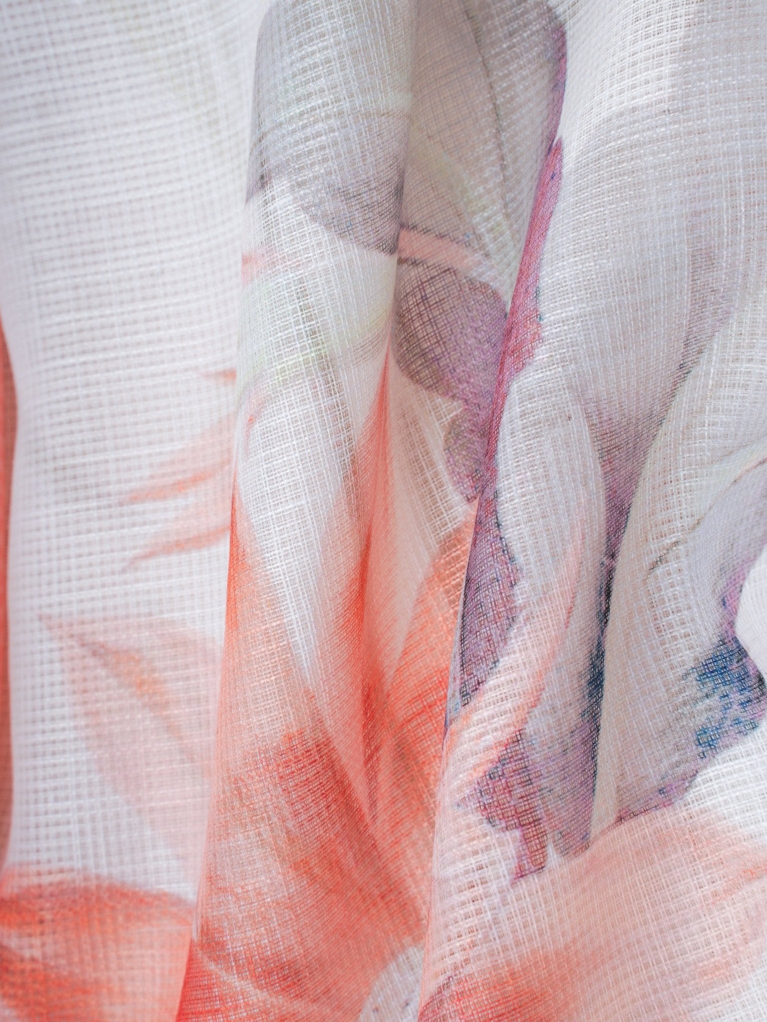 Linen White Silk Kota - Manoranjitham Weaves - Handloom Store