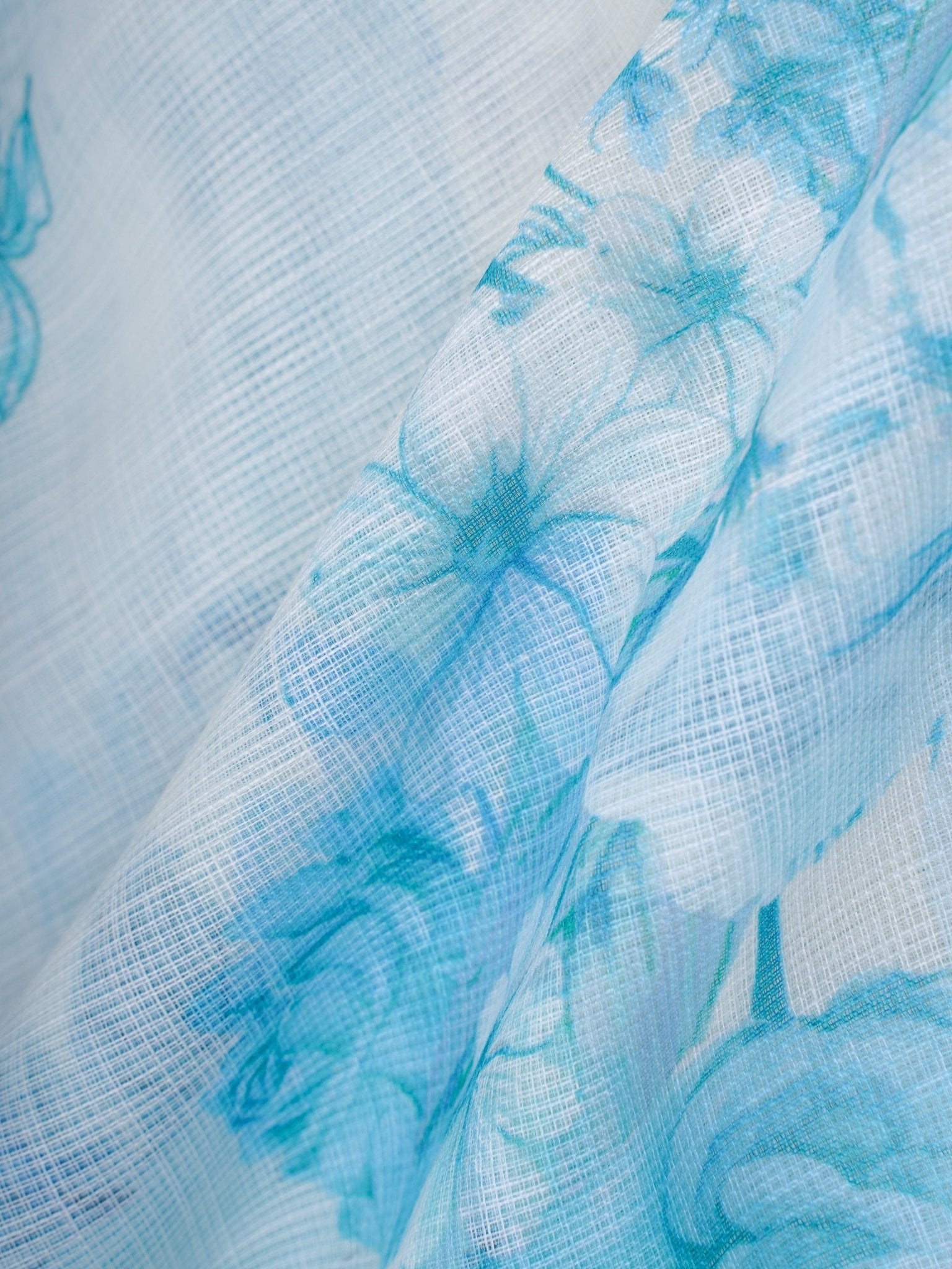 Linen White Silk Kota - Manoranjitham Weaves - Handloom Store