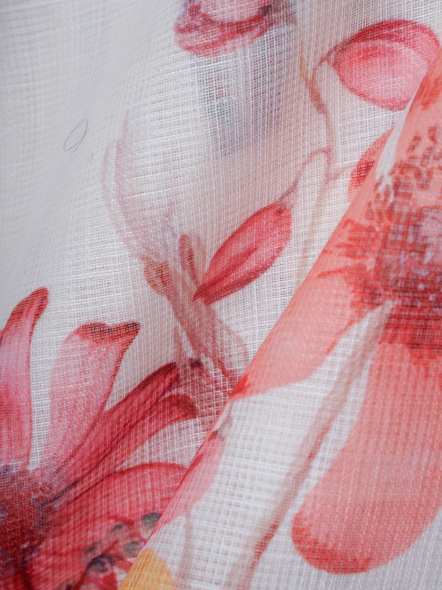 Linen White Silk Kota - Manoranjitham Weaves - Handloom Store