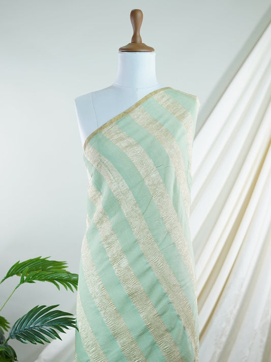 Tissue Green 100% Pure Tissue - Manoranjitham Weaves - Handloom Store