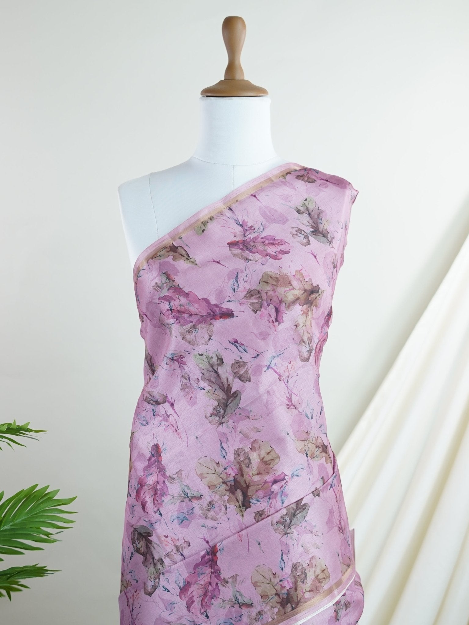 Katan Cream Semi Silk - Manoranjitham Weaves - Handloom Store