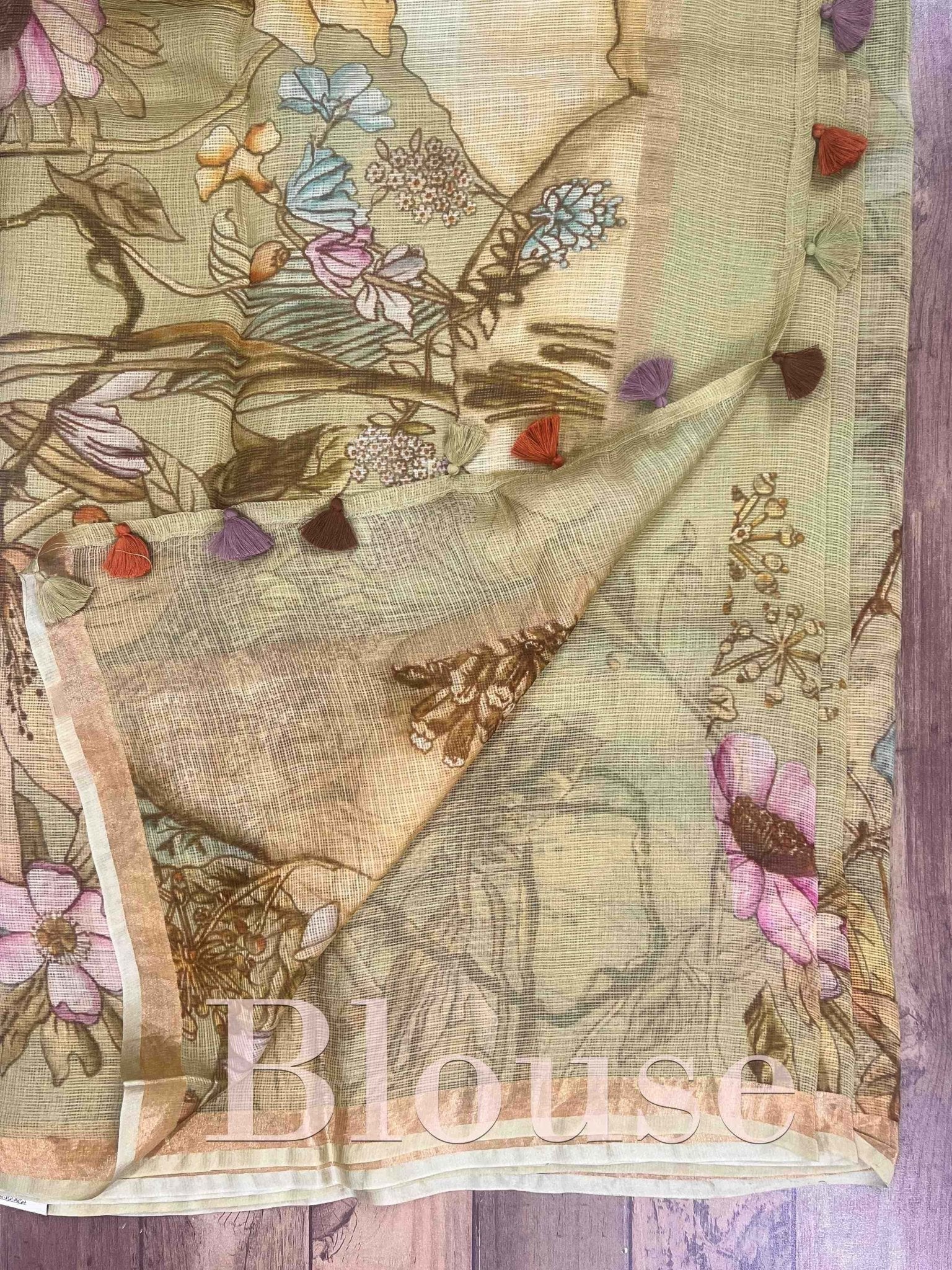 Kota Light Green Kota - Manoranjitham Weaves - Handloom Store