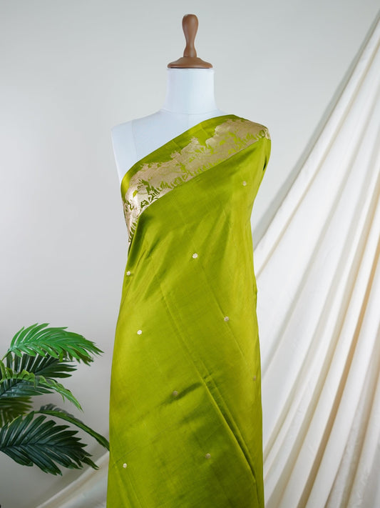 Katan Pink 100% Pure Katan Silk - Manoranjitham Weaves - Handloom Store