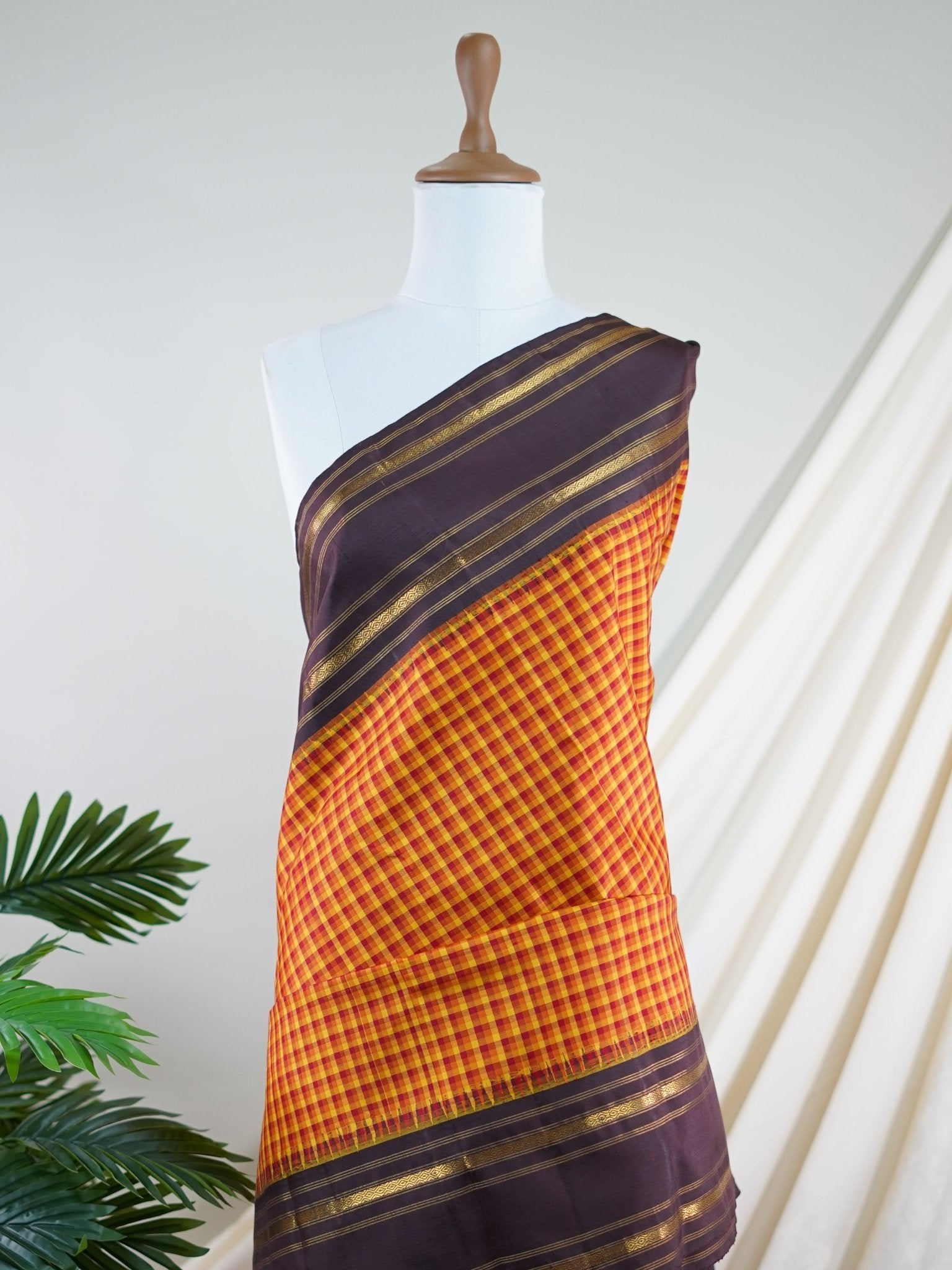 Kanchipuram Silk Multi 100% Pure Silk  - Manoranjitham Weaves - Handloom Store