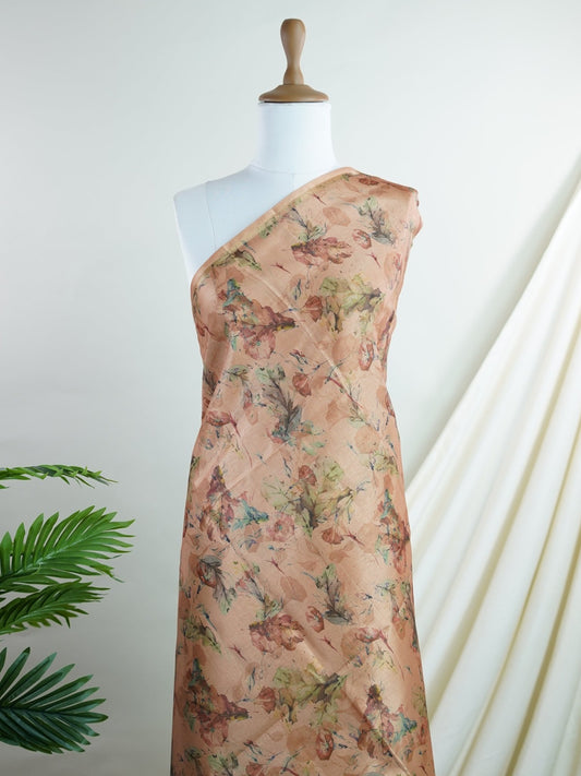 Katan Cream Semi Silk - Manoranjitham Weaves - Handloom Store