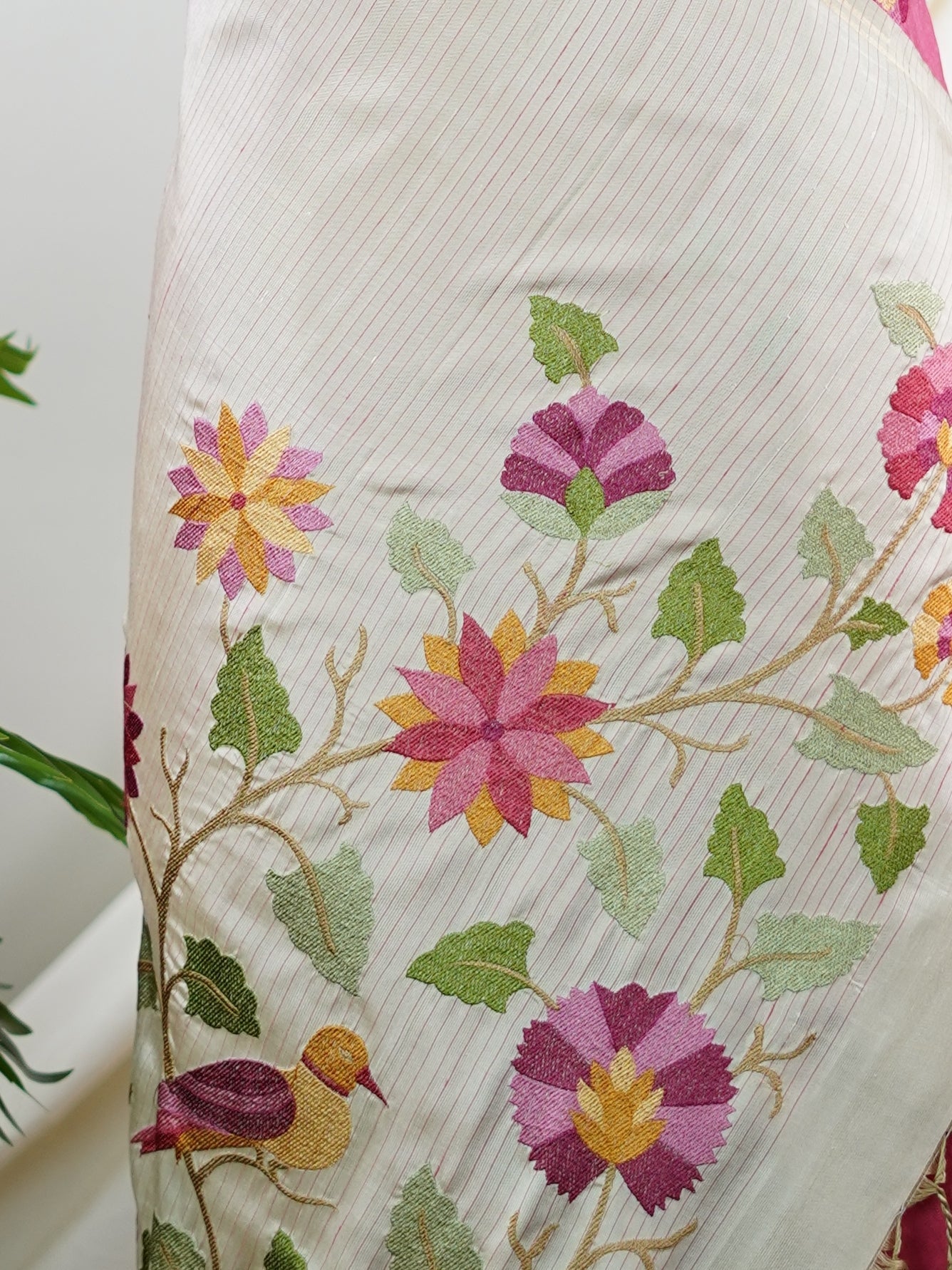 Tussar  100% Pure Silk  - Manoranjitham Weaves - Handloom Store