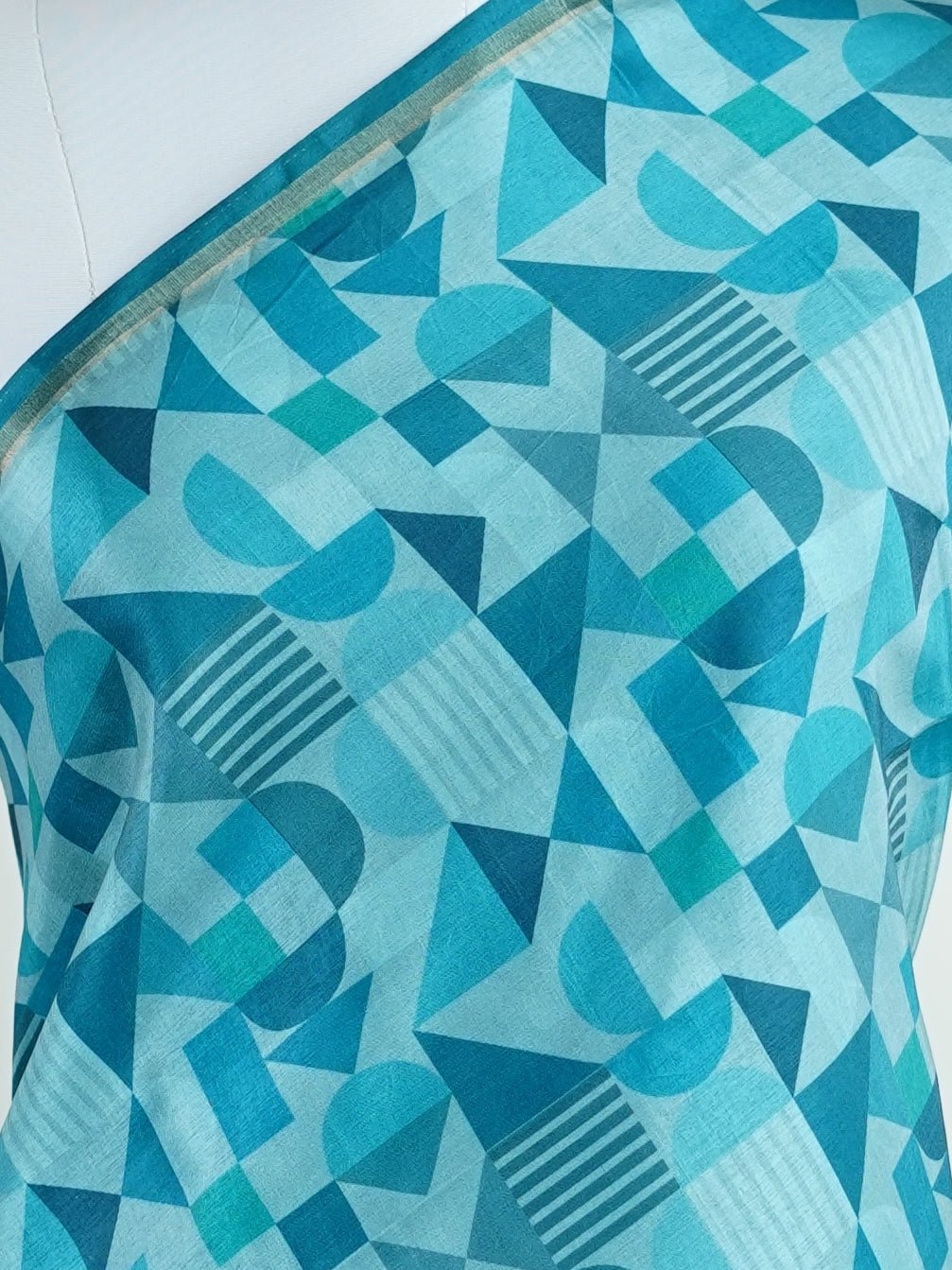 Katan Cream Semi Silk - Manoranjitham Weaves - Handloom Store