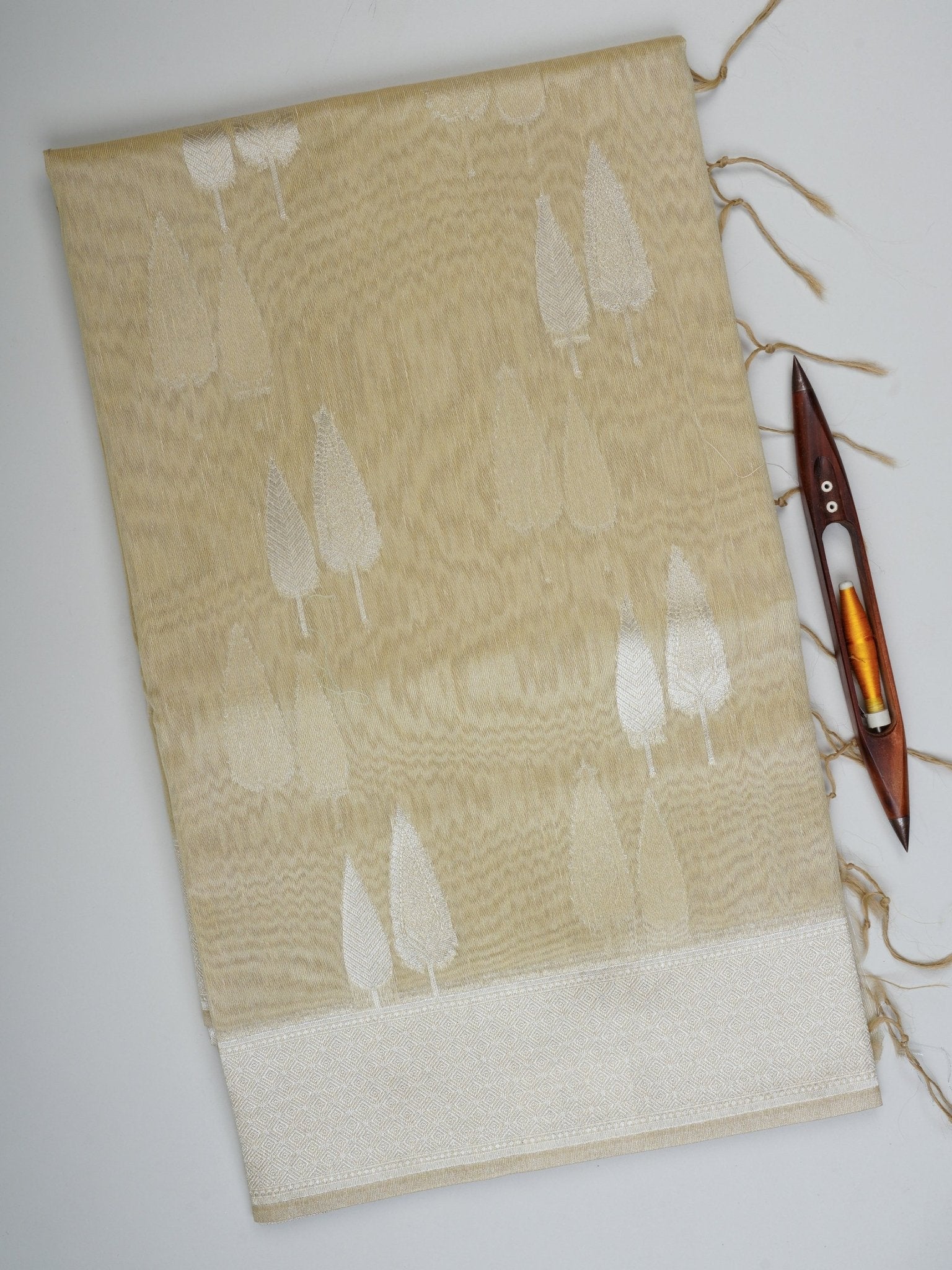 tissue Gold Semi Tissue - Manoranjitham Weaves - Handloom Store