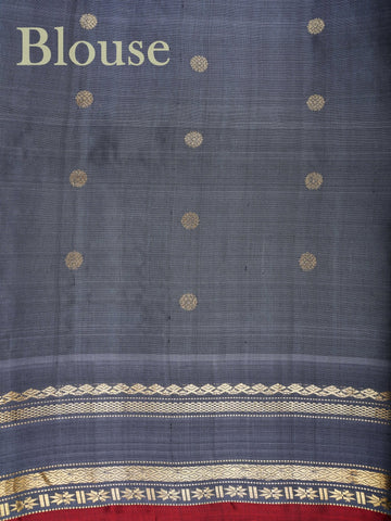 Gadwal Silk This Gadwal silk saree, adorned in Cyan and detailed with Pure Zari weaving, reflects the grandeur of Gadwal. The timeless Buttis motifs enhance its bridal charm. A perfect blend of luxury and tradition, it is designed for those who appreciate fine craftsmanship. Nattakurinji - Manoranjitham Weaves - Handloom Store