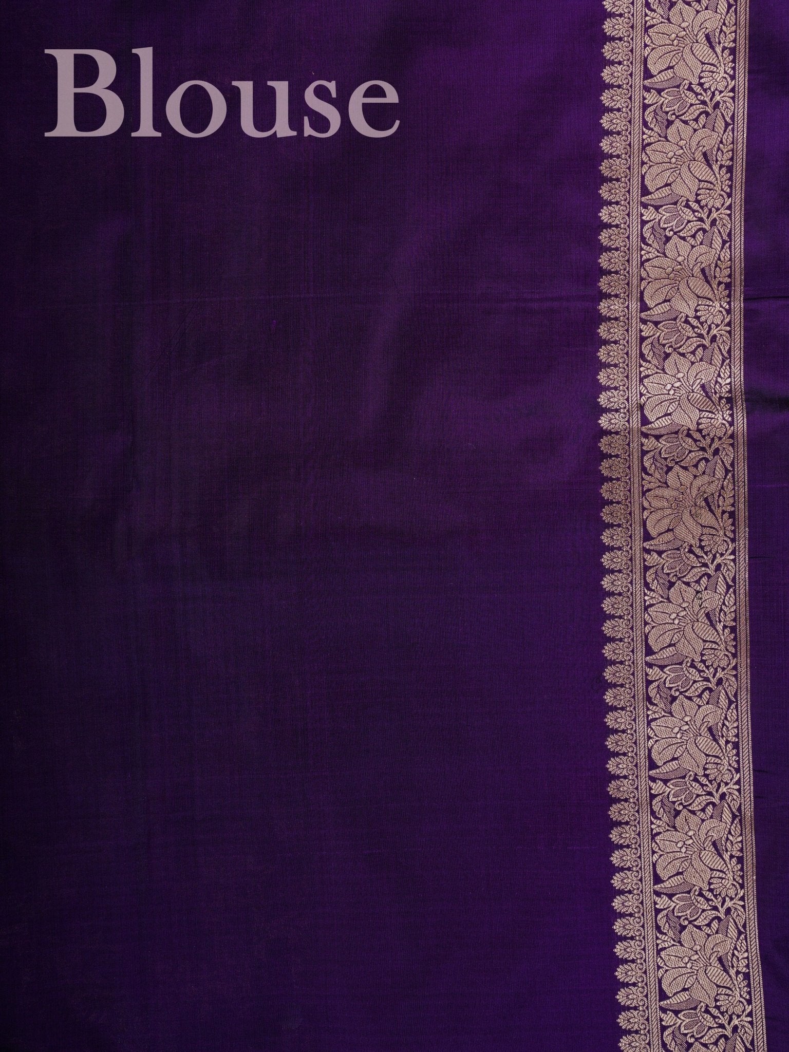 Katan Dark Purple 100% Pure Katan Silk - Manoranjitham Weaves - Handloom Store