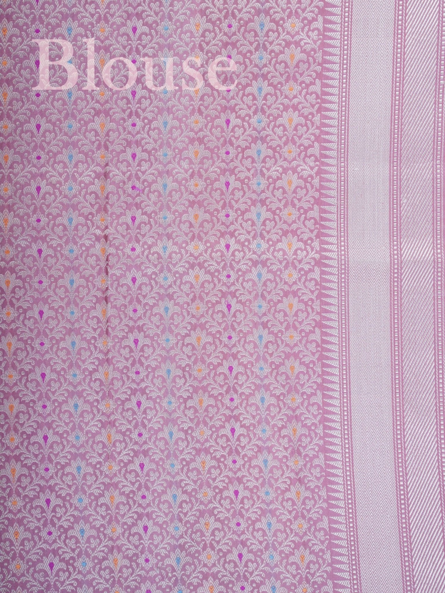 Katan Salmon rose 100% Pure Katan Silk - Manoranjitham Weaves - Handloom Store