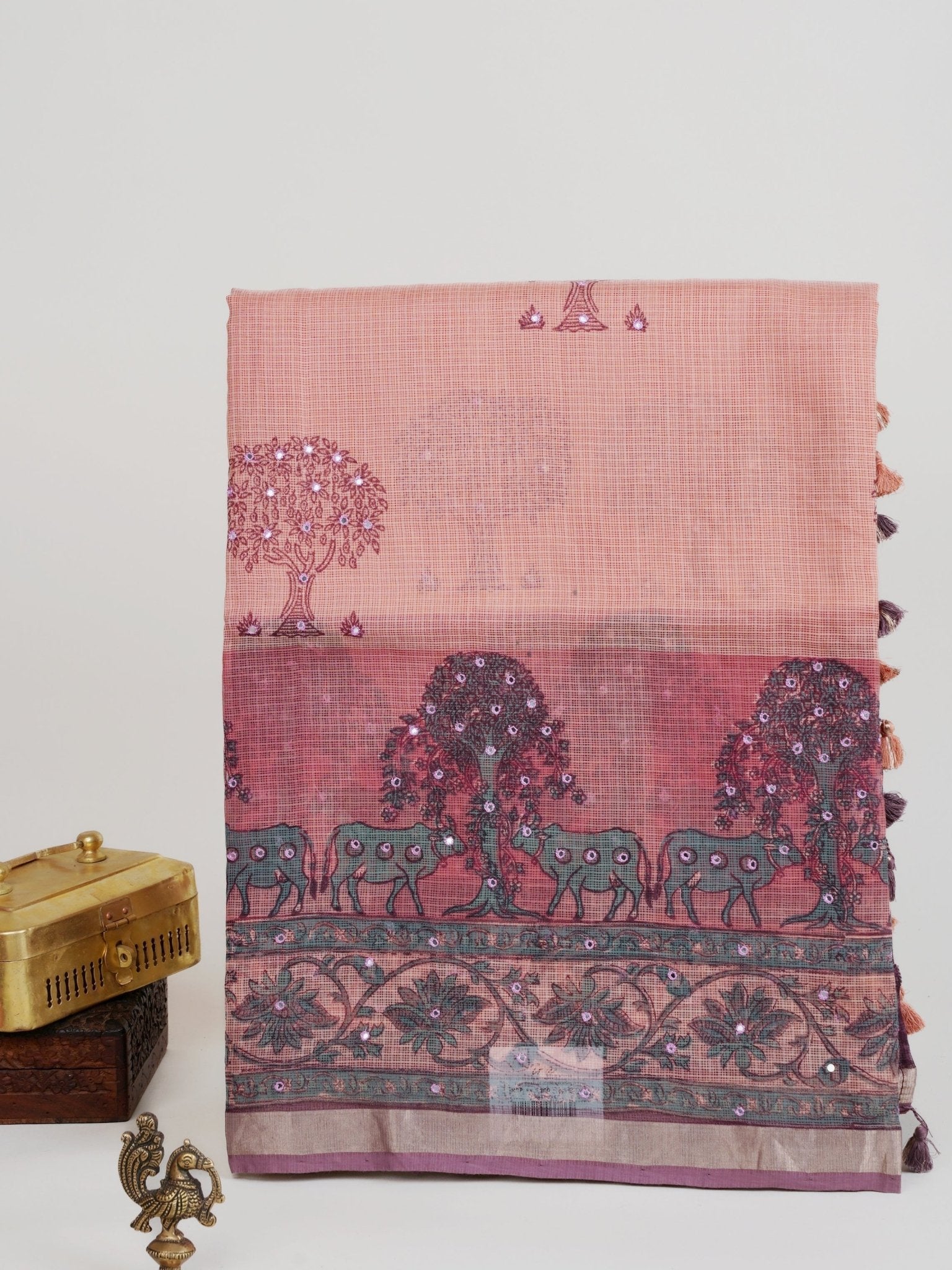 Kota Peach Kota - Manoranjitham Weaves - Handloom Store