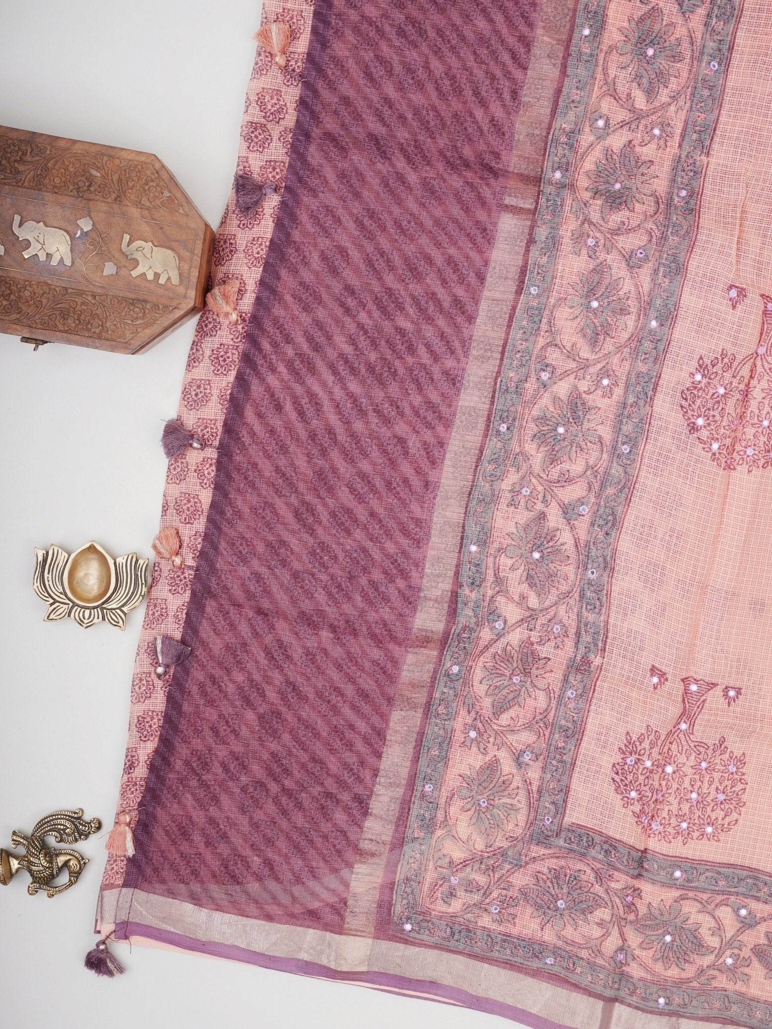 Kota Peach Kota - Manoranjitham Weaves - Handloom Store