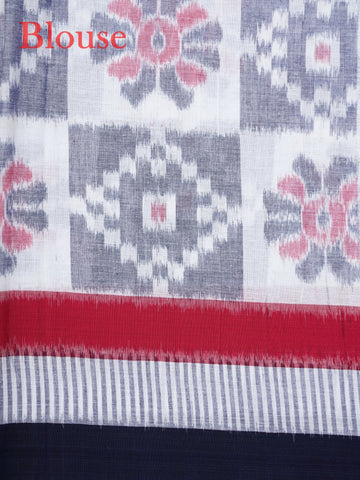 Handspun Cotton A masterpiece from Orissa, this 100% Pure Cotton saree in White is a tribute to India's rich handloom legacy. The nan weaving and Handwork motifs make it a perfect choice for brides and celebrations. Every thread speaks of elegance, tradition, and the skilled hands that bring this saree to life. Pahadi - Manoranjitham Weaves - Handloom Store