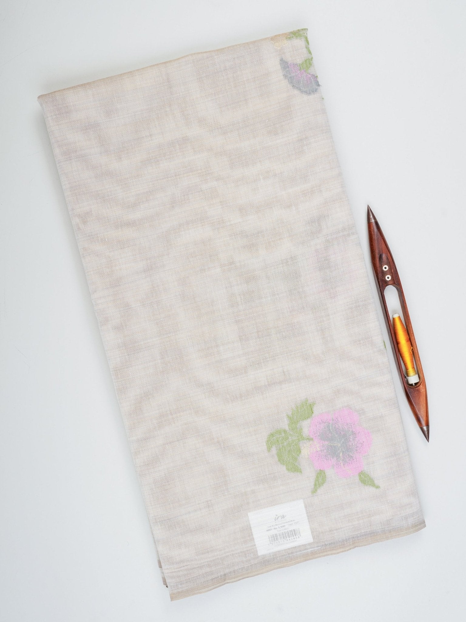 Cotton Grey 100% Pure Cotton - Manoranjitham Weaves - Handloom Store