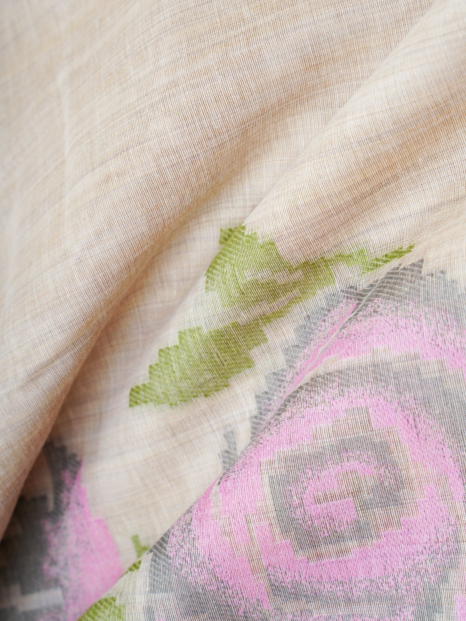 Cotton Grey 100% Pure Cotton - Manoranjitham Weaves - Handloom Store