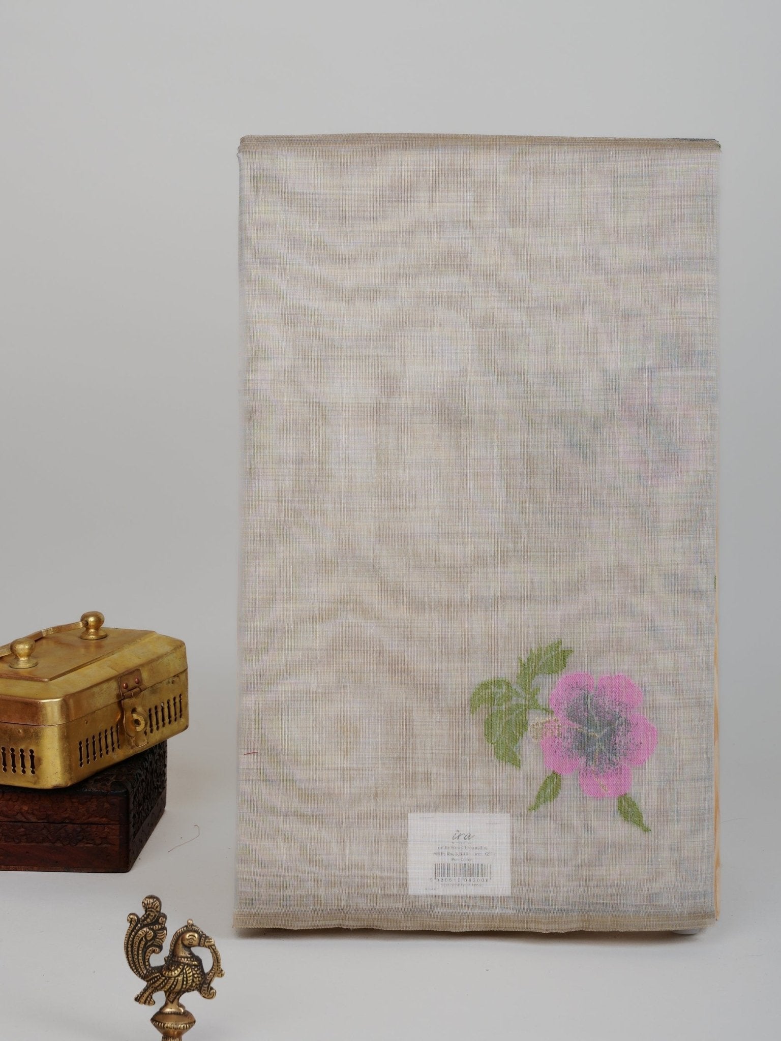 Cotton Grey 100% Pure Cotton - Manoranjitham Weaves - Handloom Store