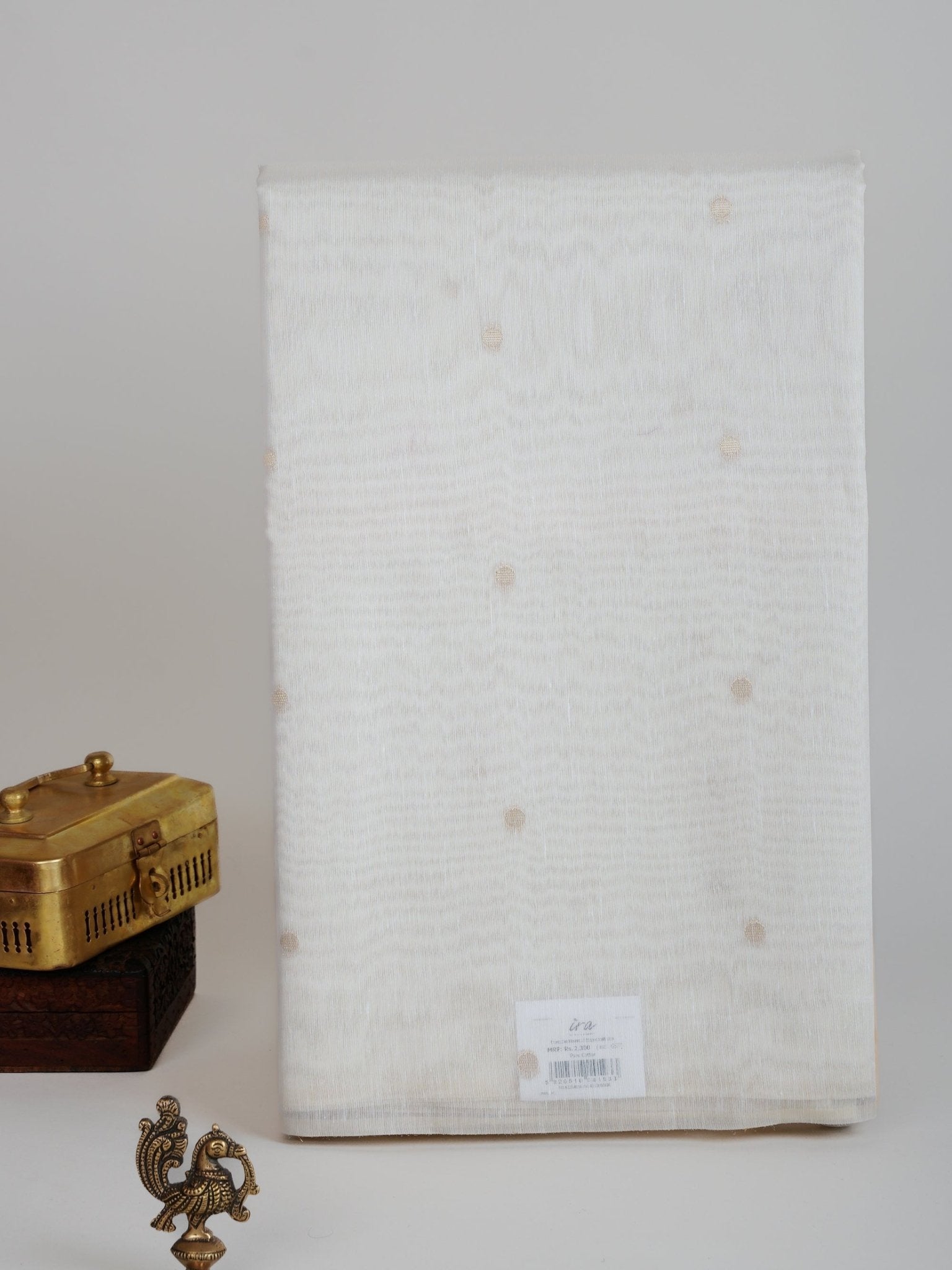 Cotton Cream Linen Cotton - Manoranjitham Weaves - Handloom Store