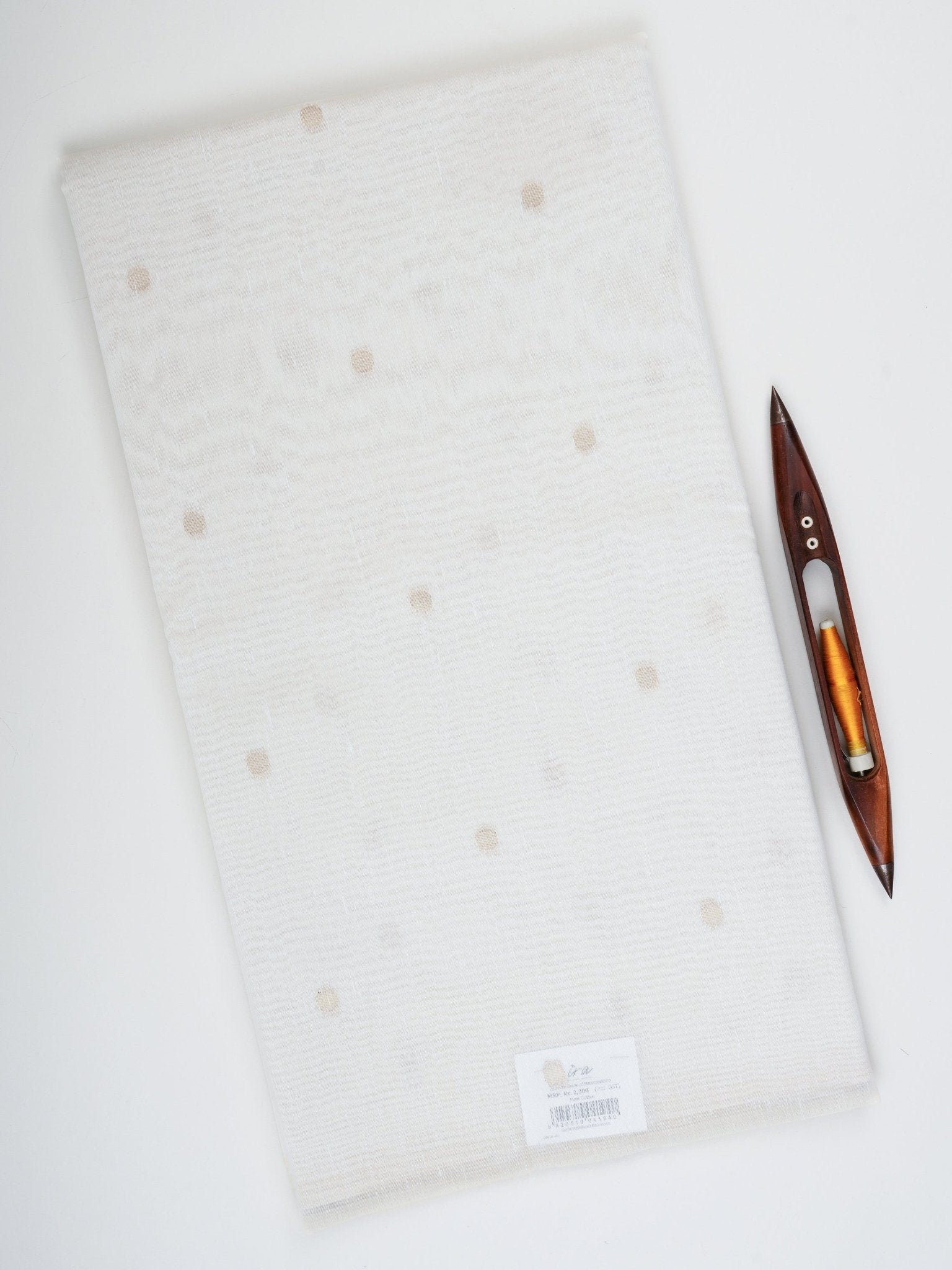 Cotton Cream Linen Cotton - Manoranjitham Weaves - Handloom Store