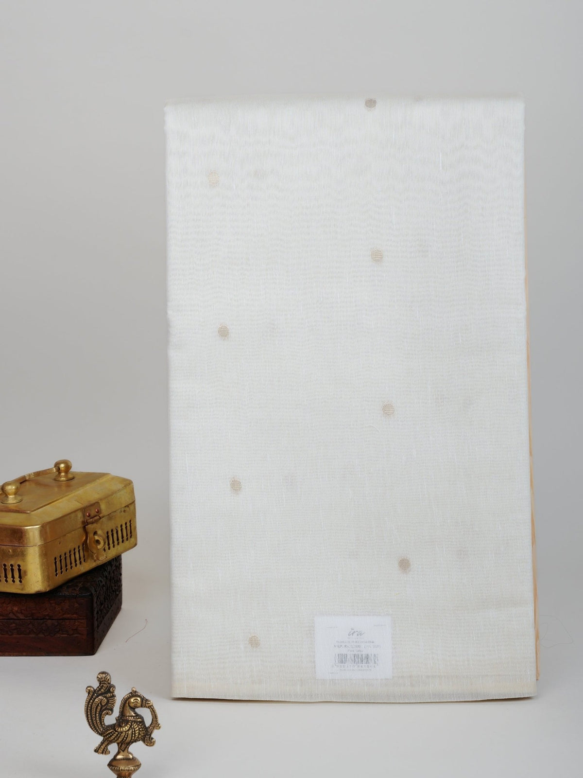 Cotton Cream Linen Cotton - Manoranjitham Weaves - Handloom Store