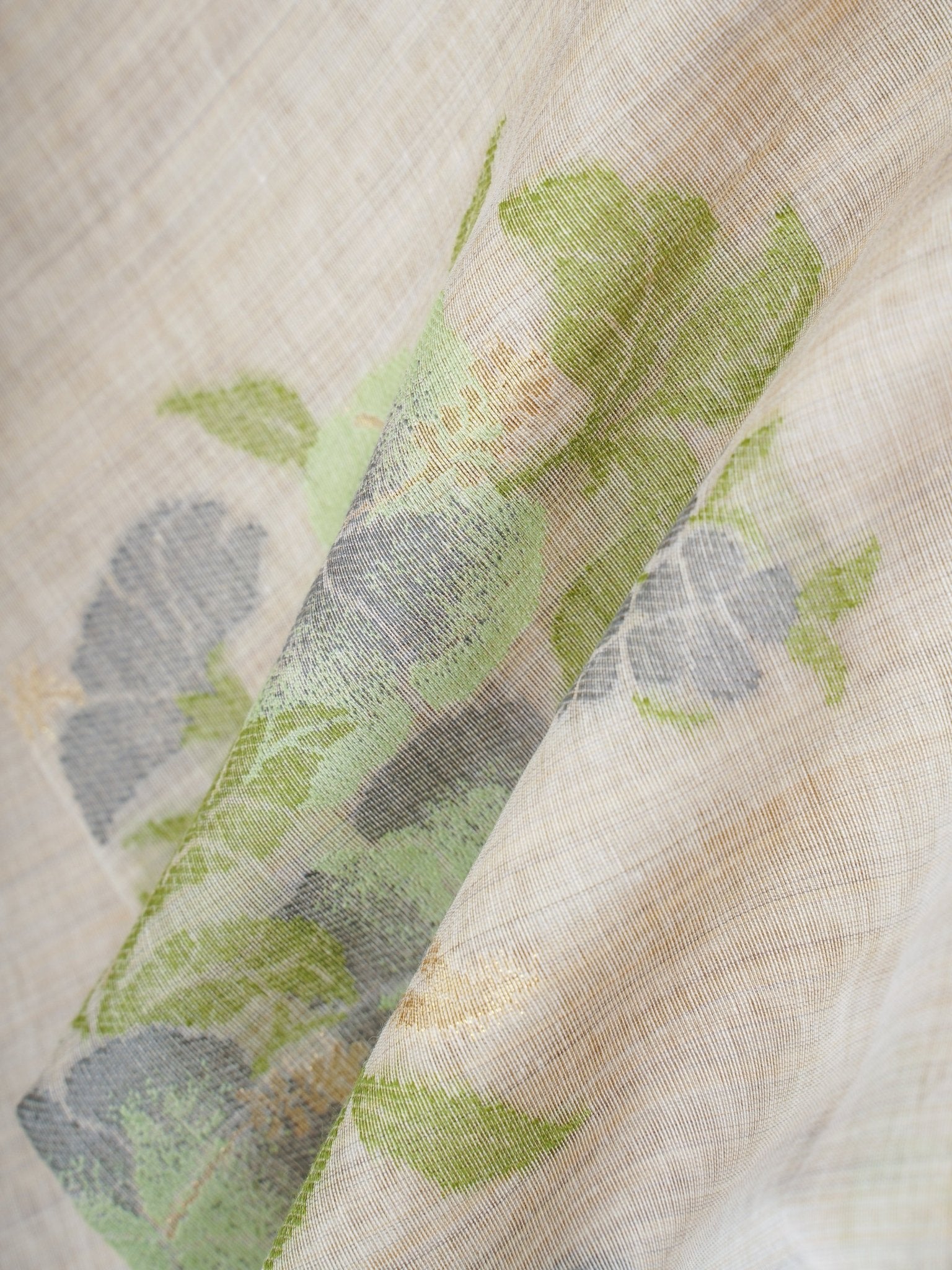 Cotton Grey 100% Pure Cotton - Manoranjitham Weaves - Handloom Store