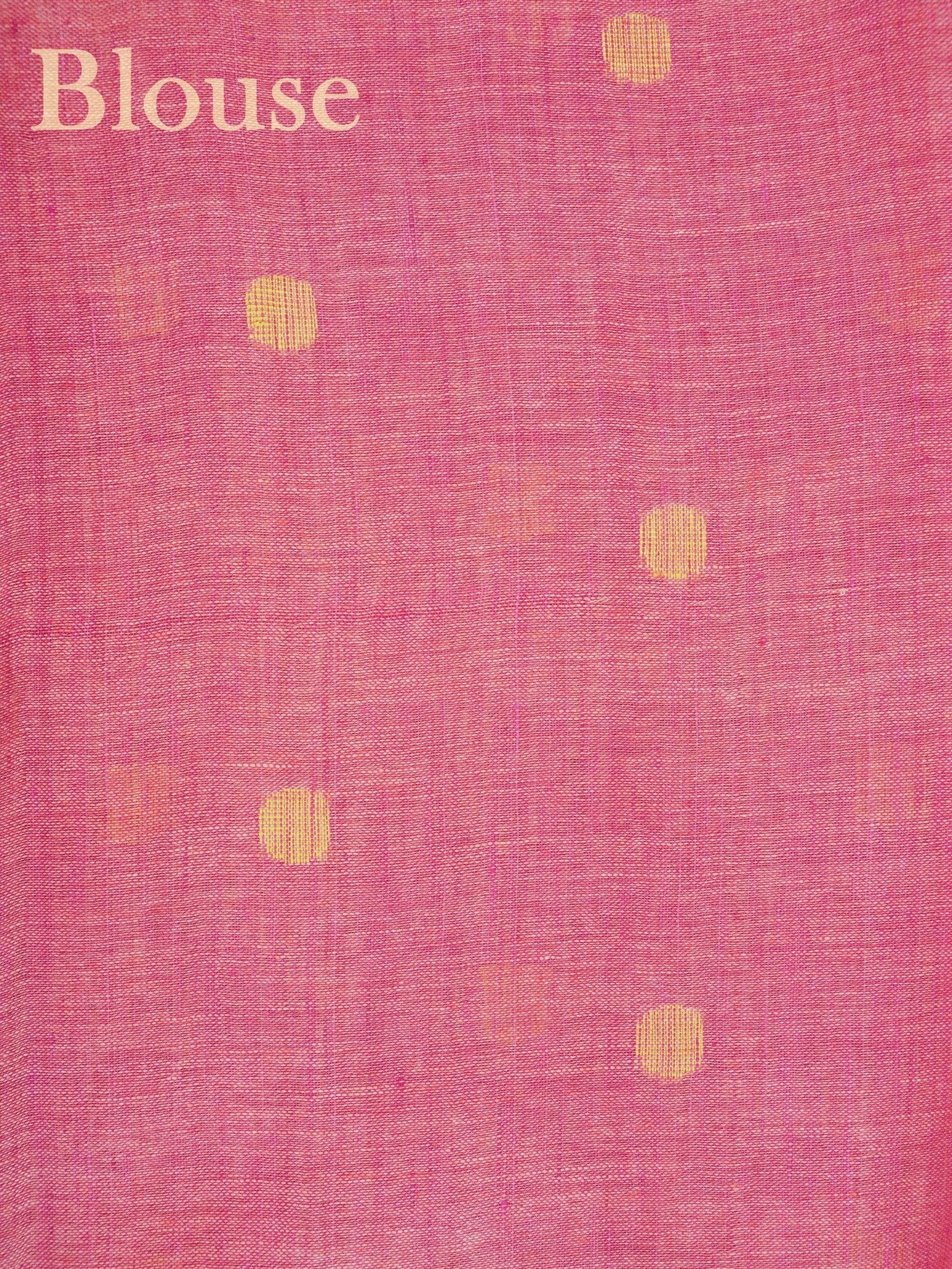 Linen Pink  100% Pure Linen - Manoranjitham Weaves - Handloom Store