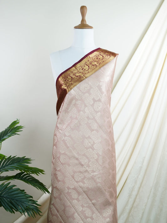 Kanchipuram Silk  100% Pure Silk  - Manoranjitham Weaves - Handloom Store