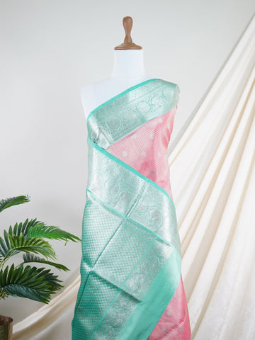 Venkatagiri Silk Woven in the heart of Andhra Pradesh, this Venkatagiri handloom saree is a symbol of regal elegance and heritage. Known for its soft texture and intricate craftsmanship, it drapes gracefully for weddings, pujas, and festive moments. Each thread carries tradition, making it a cherished piece of South Indian artistry. Lightweight yet luxurious — a true sree in every sense. Ramapriya - Manoranjitham Weaves - Handloom Store