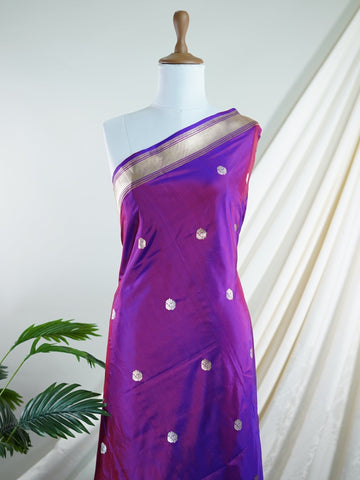 Katan An exquisite creation from Varanasi, this glass tissue saree is adorned with delicate embroidery and refined ari pita work. Its sheer texture catches the light with every fold, while the intricate detailing adds depth and artistry. A luminous drape for occasions steeped in grace and tradition. Ranjitha - Manoranjitham Weaves - Handloom Store
