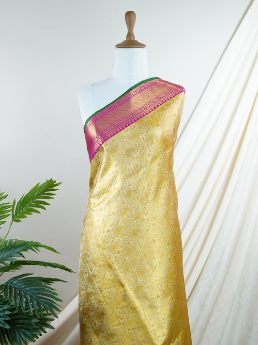 Kanchipuram Silk  100% Pure Silk  - Manoranjitham Weaves - Handloom Store