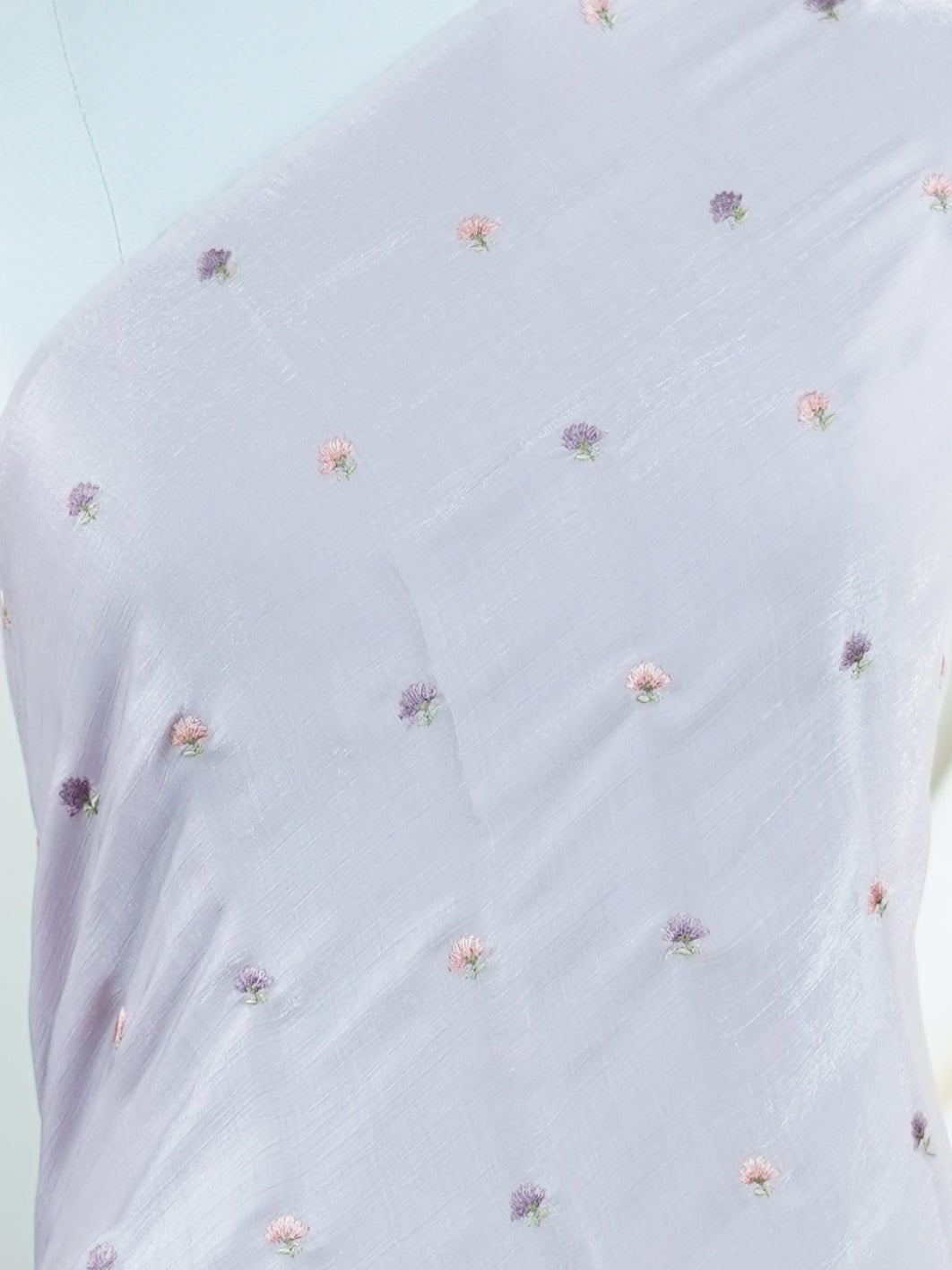 Katan Lavender 100% Pure Tissue - Manoranjitham Weaves - Handloom Store