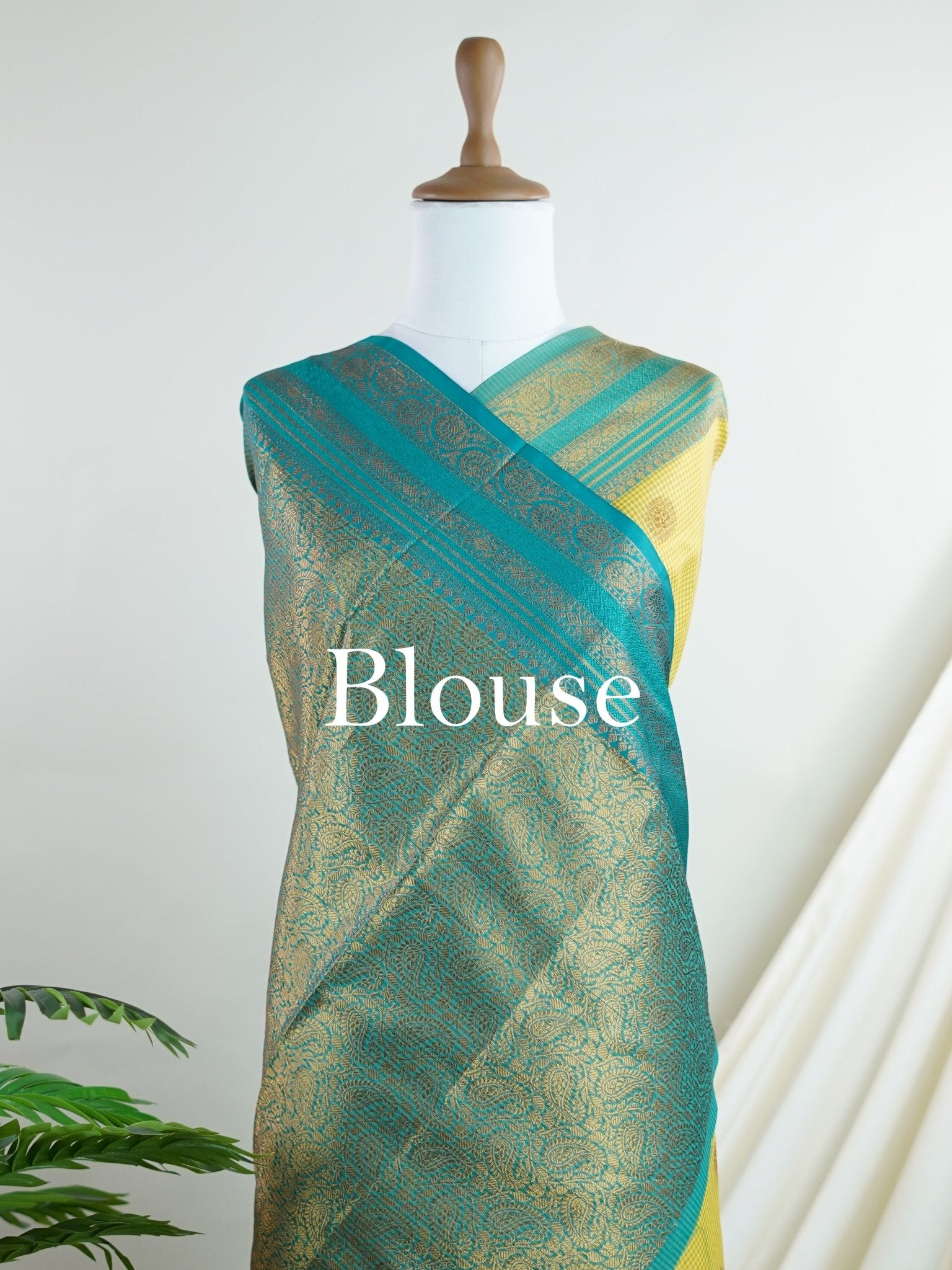 Chanderi Lemon Kota - Manoranjitham Weaves - Handloom Store